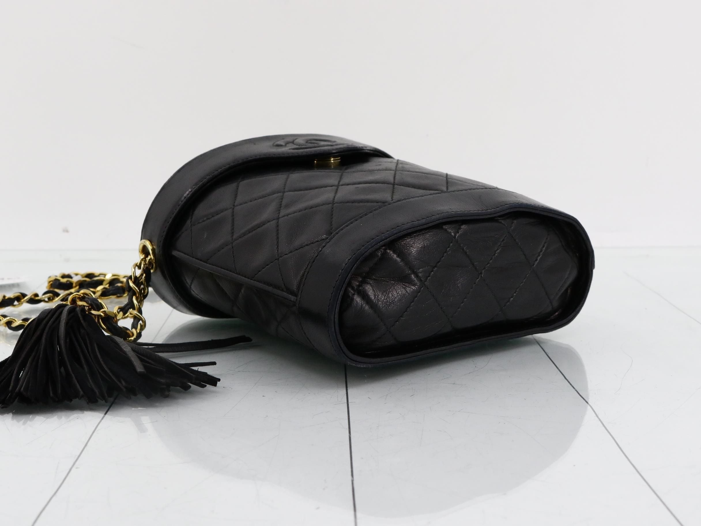 Chanel Tassle Vanity Case, Quilted Lambskin Leather