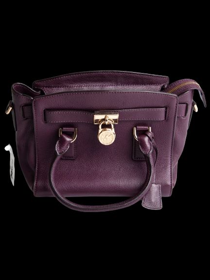 Good Michael Kors Red Leather Handbag with Gold-Tone Hardware