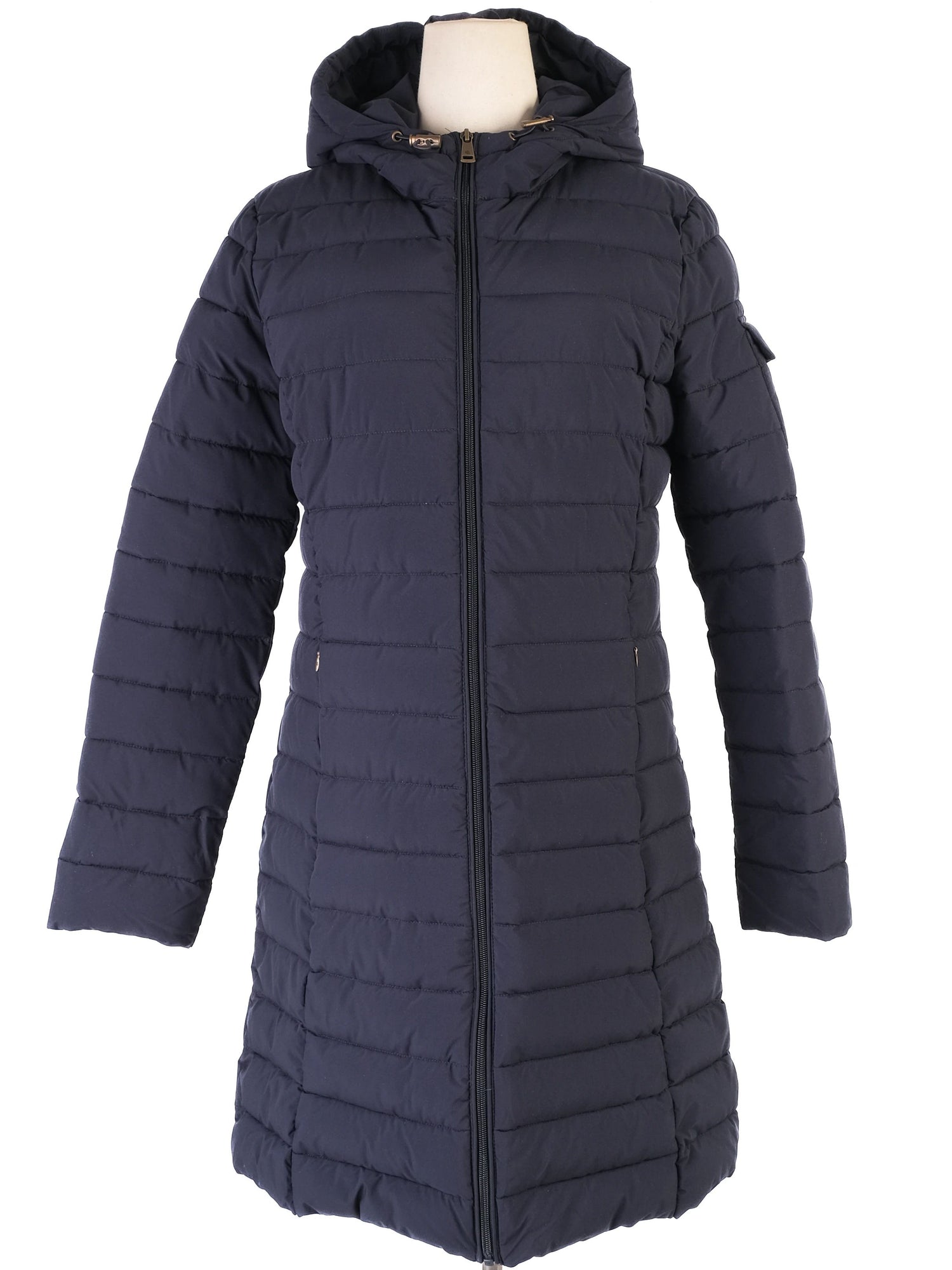 Excellent Ralph Lauren Blue Quilted Puffer Coat Size M