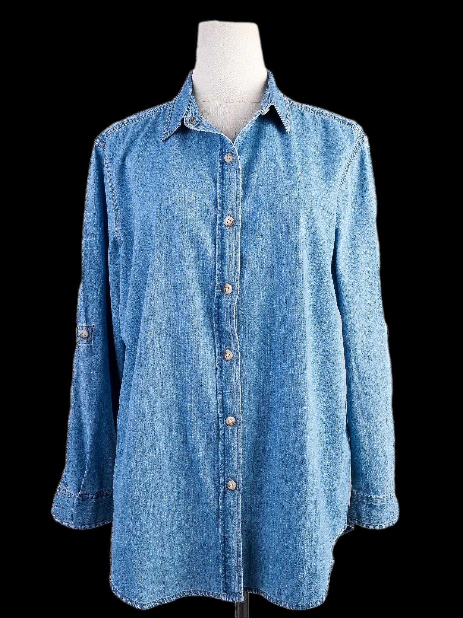 NEW Mih Blue Denim Shirt Women&