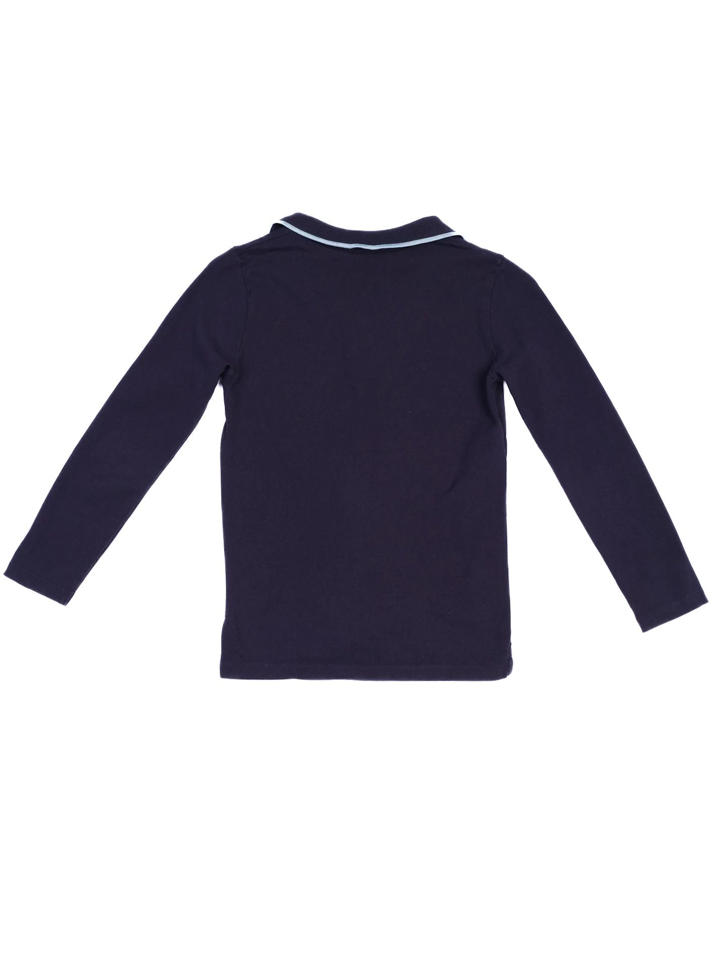 Kenzo Kids Excellent Blue Polo Shirt Size 8 with Tiger Logo