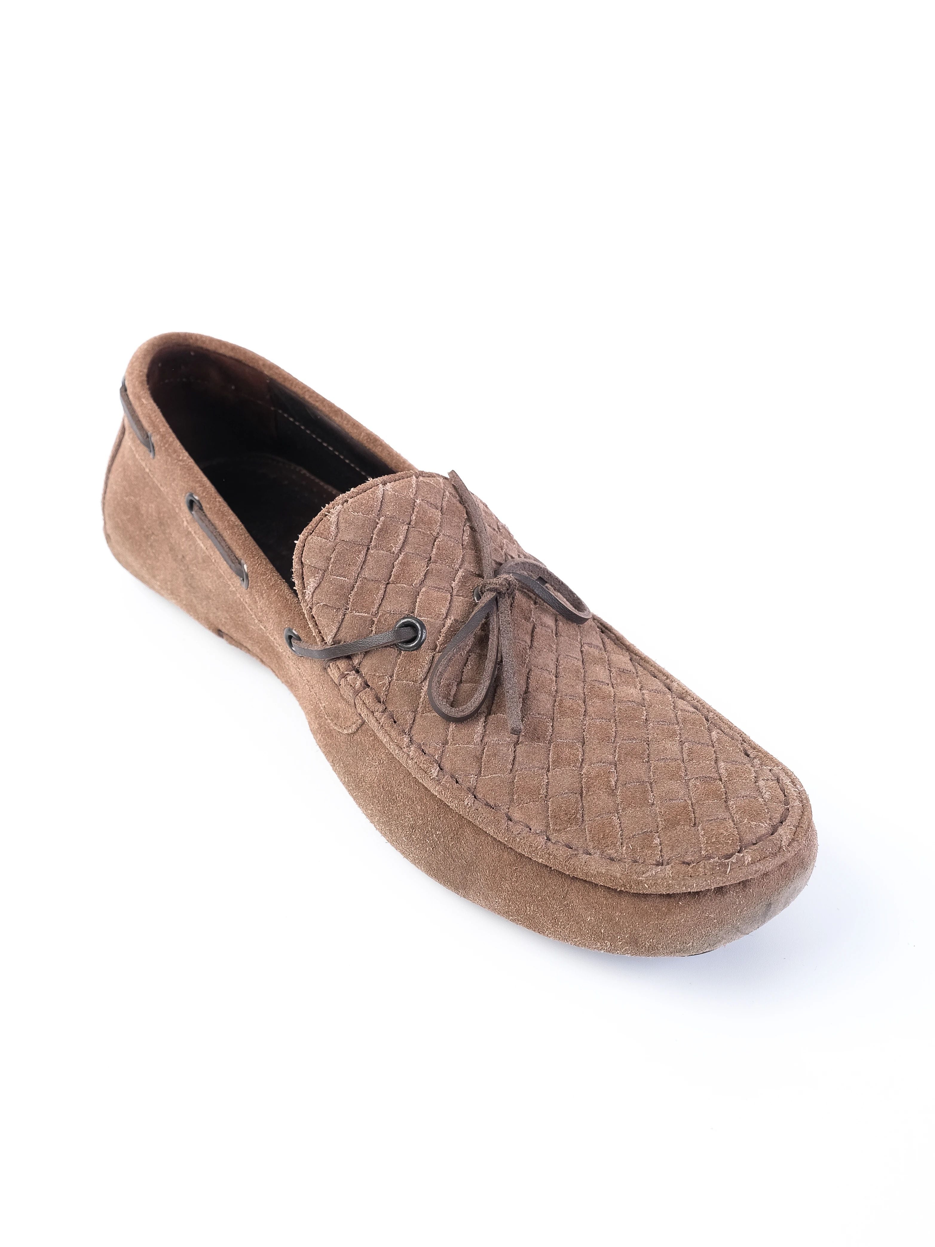 Excellent Bottega Veneta Orange Leather Loafers Size 43 Men