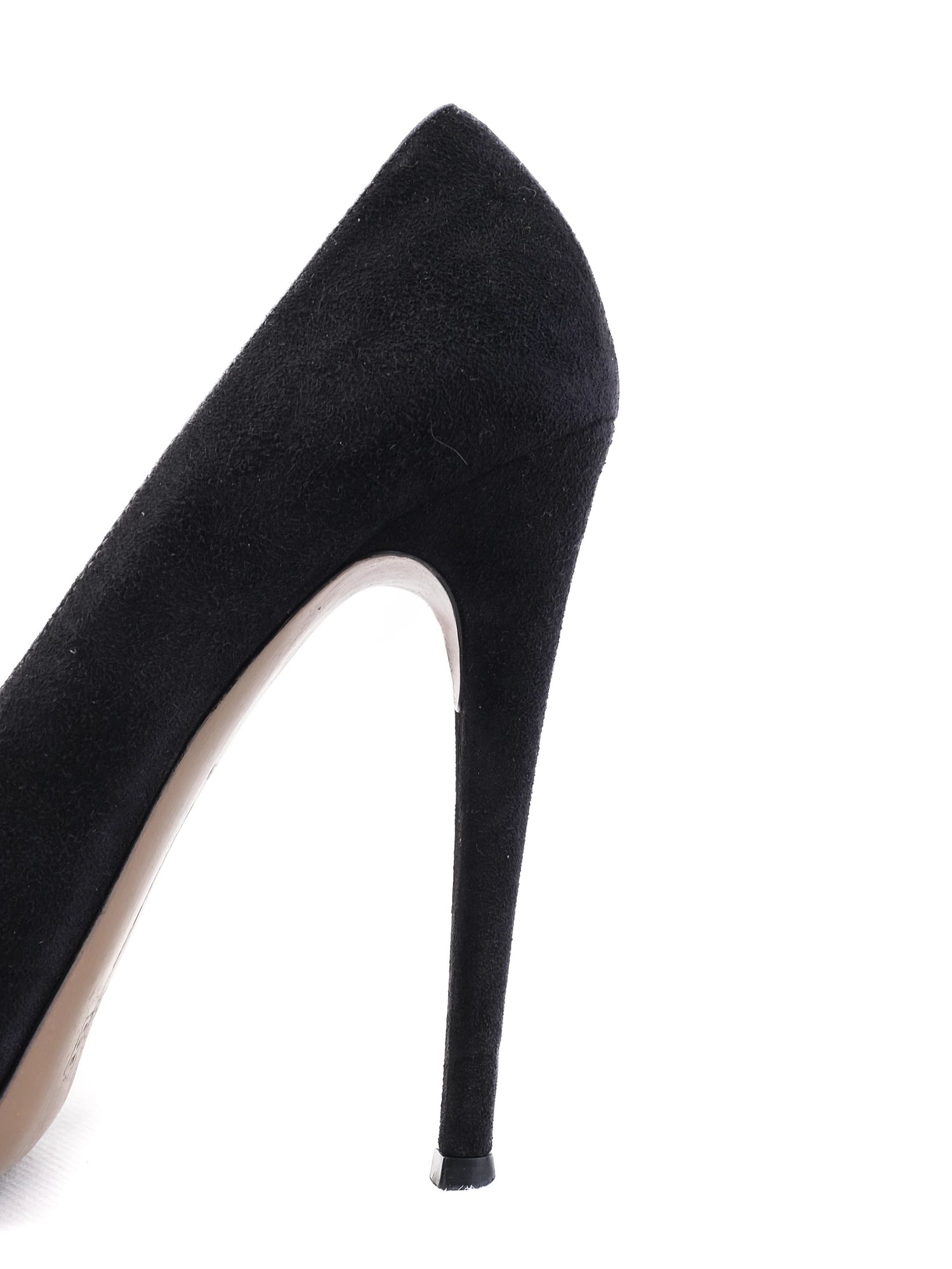 Excellent Gianvito Rossi Black Leather High Heels Size 38.5