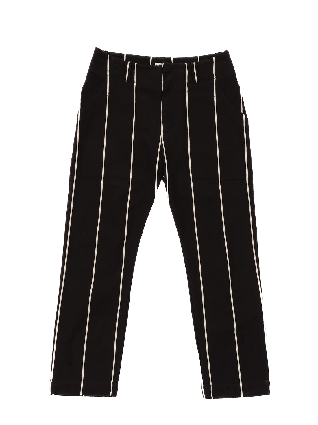 Excellent Brunello Cucinelli Black Cotton Pants Size S