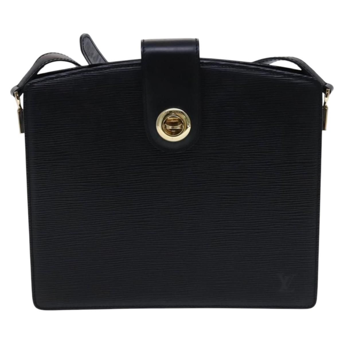 Louis Vuitton Epi Capuchin Shoulder Bag Black M 52342 Lv Auth