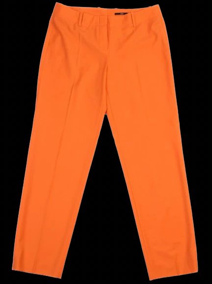 Excellent Hugo Boss Orange Wool Pants Women Size L