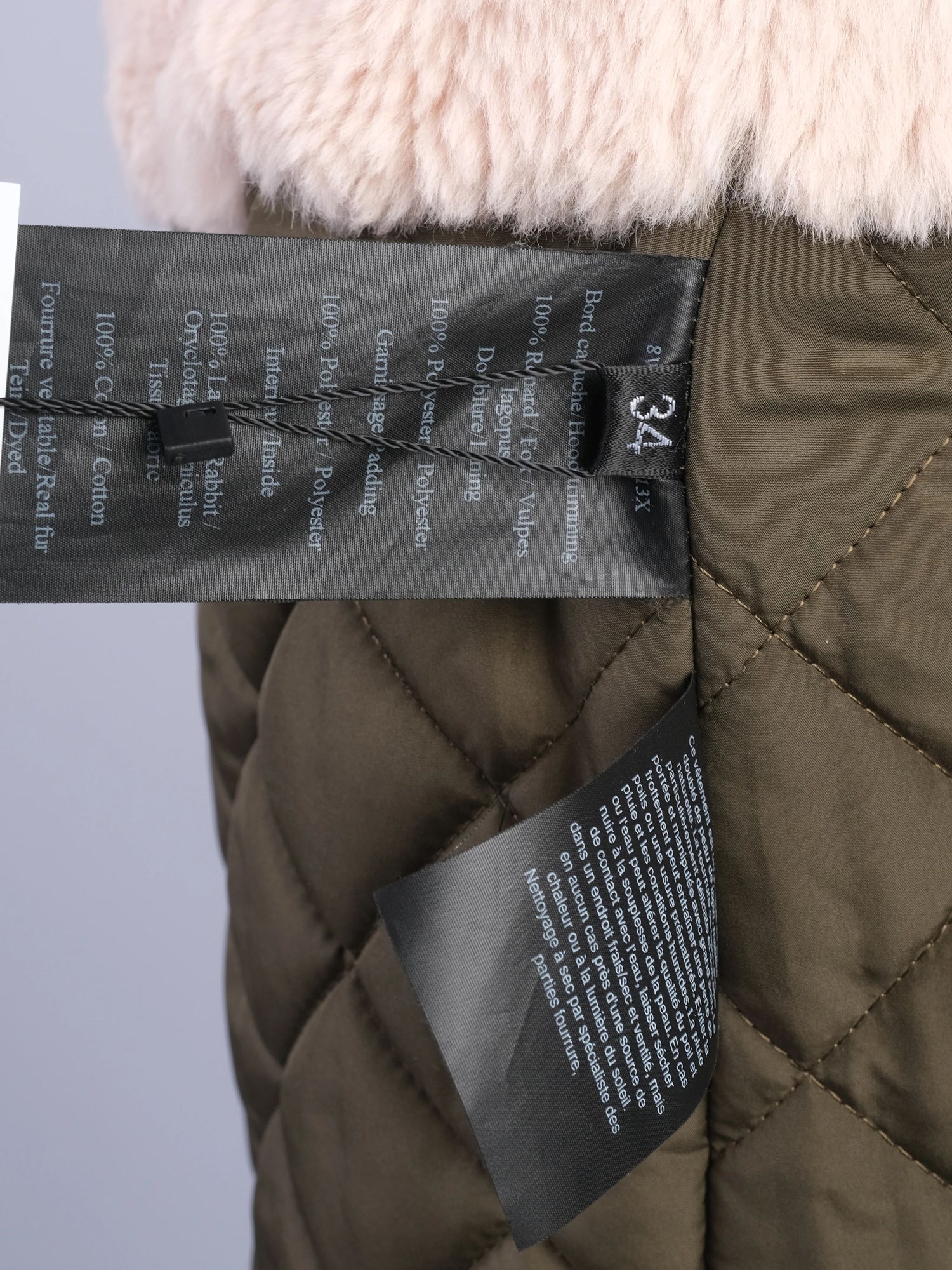 Excellent Yves Salamon Green Polyester WomenÕs Parka Coat Size XS