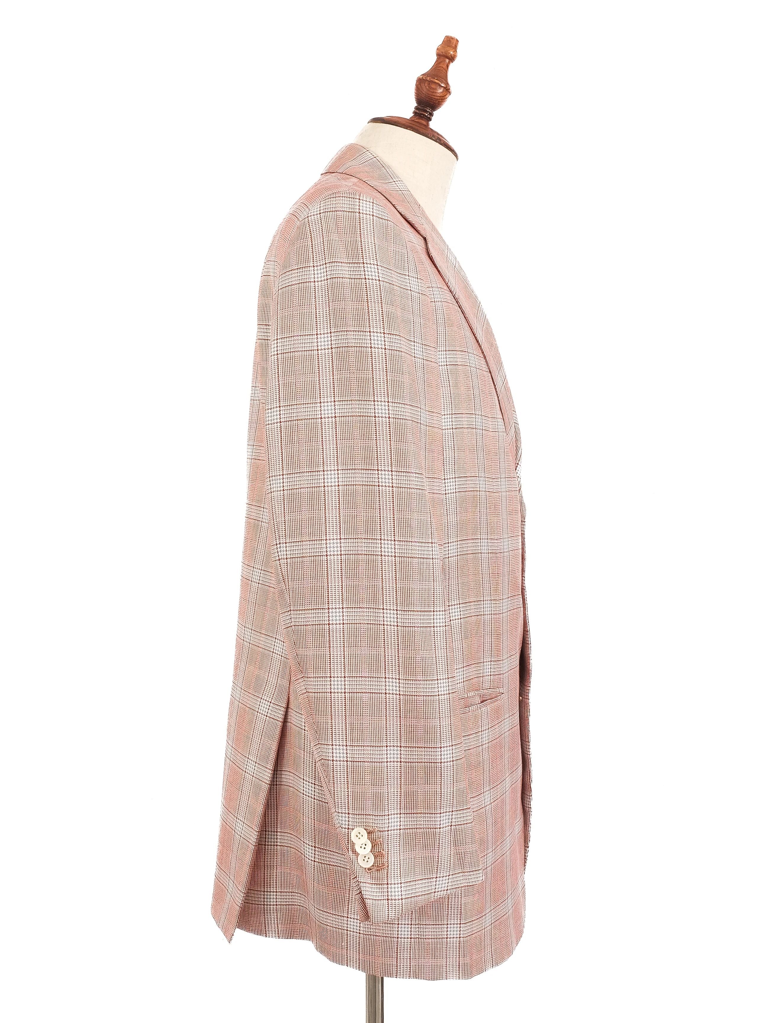 Excellent Feru Plaid Blazer Combined Wool Size M for Men