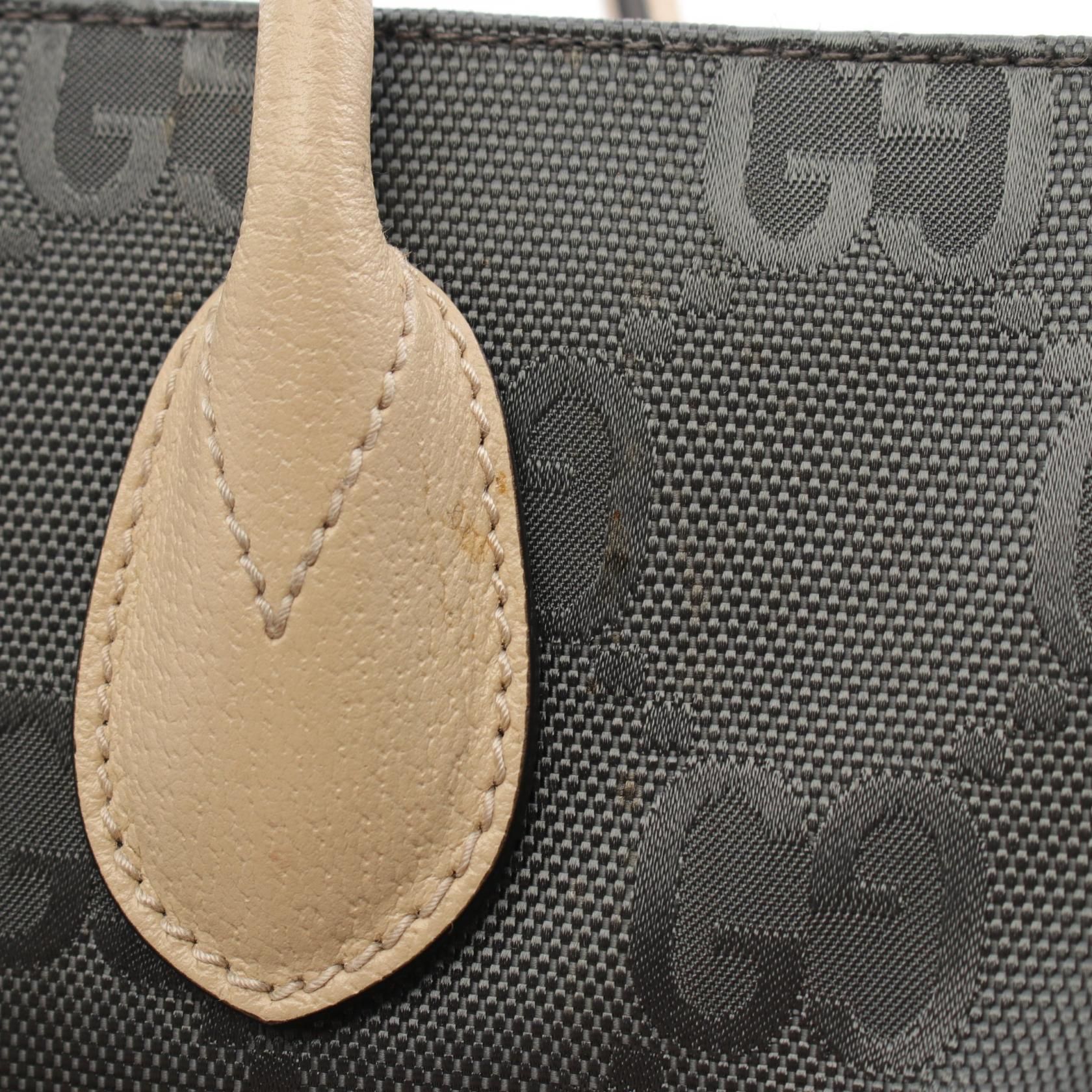 Gucci Off The Grid Gg Pattern 2way Tote 630355 Leather Nylon Canvas