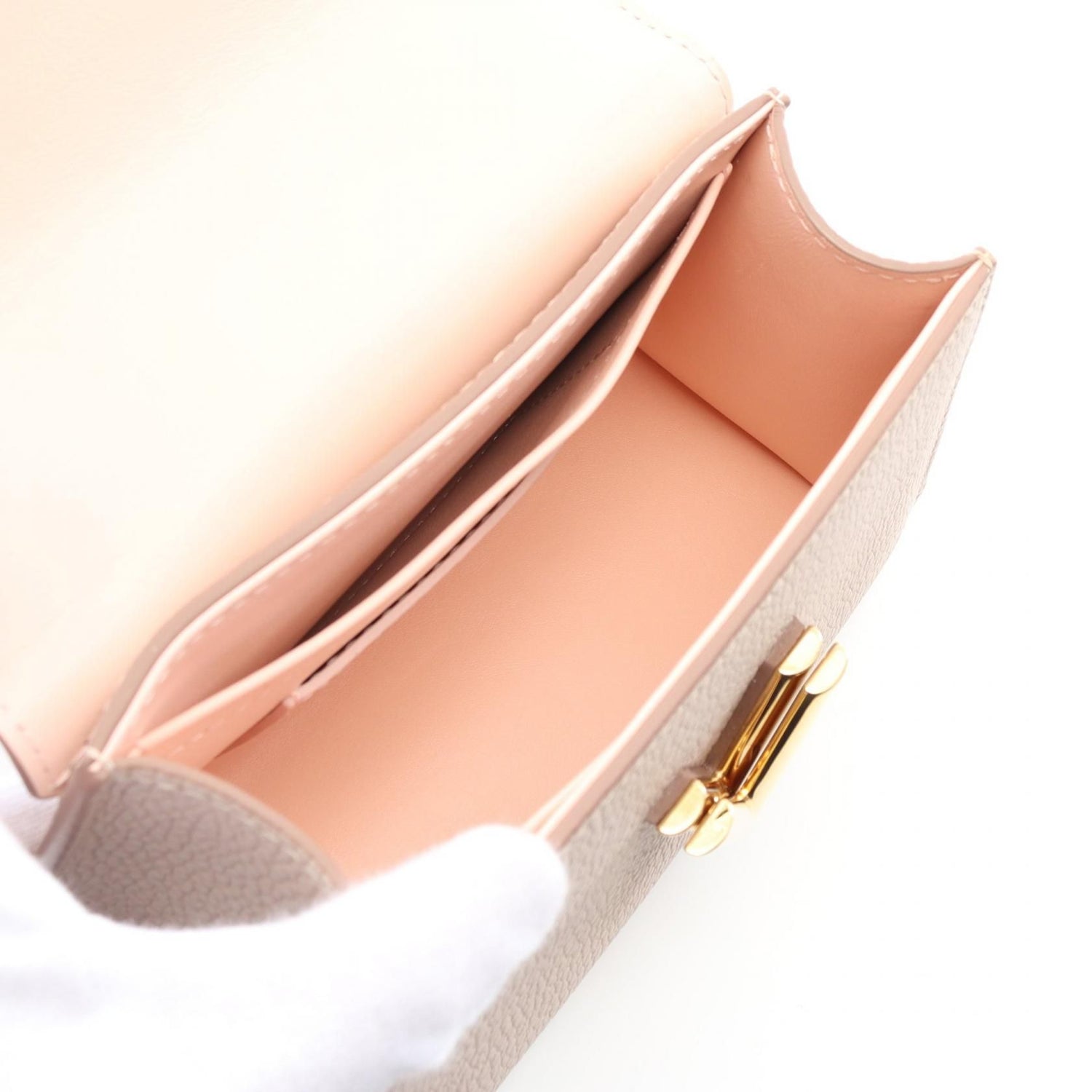 Louis Vuitton Twist One Handle Bb Beige Gurege Handbag M 59090