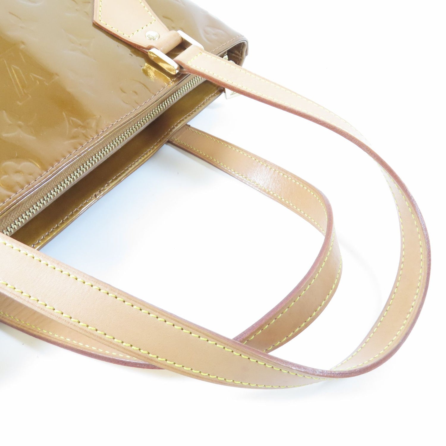 Louis Vuitton Vernis Houston Gold Shoulder Bag Color Brown Bronze Brown Shoulder Bag M 91122