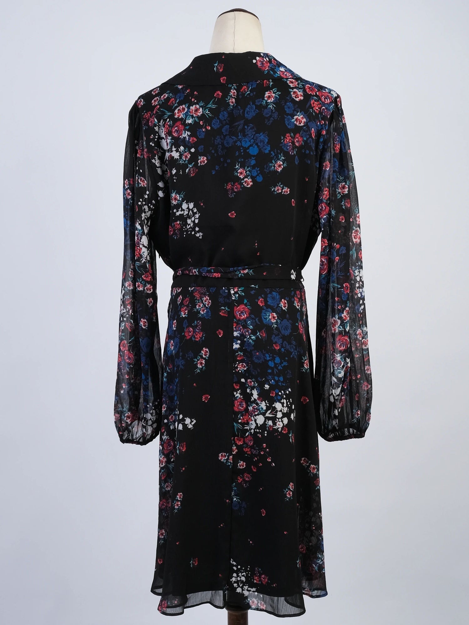 NEW DKNY Black Floral Print Dress Size N/A