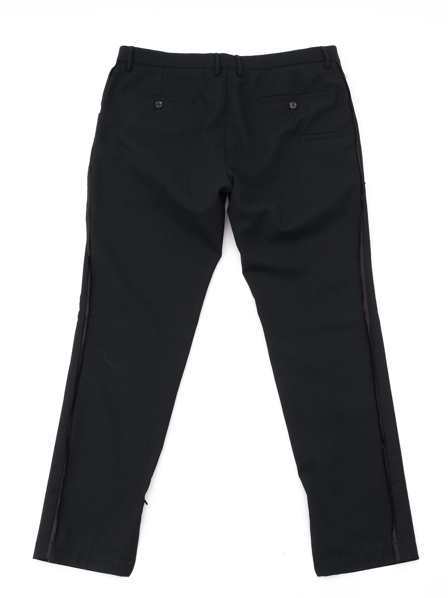 Excellent Diesel Black Wool Blend Pants Size L Made in Tunisia