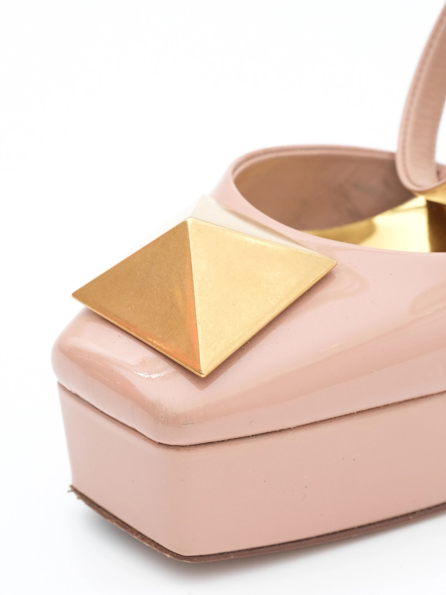 Excellent Valentino Pink Leather Platform High Heels Size 37