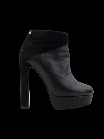Good Antonio Biacci Black Leather Ankle Boots Size 37