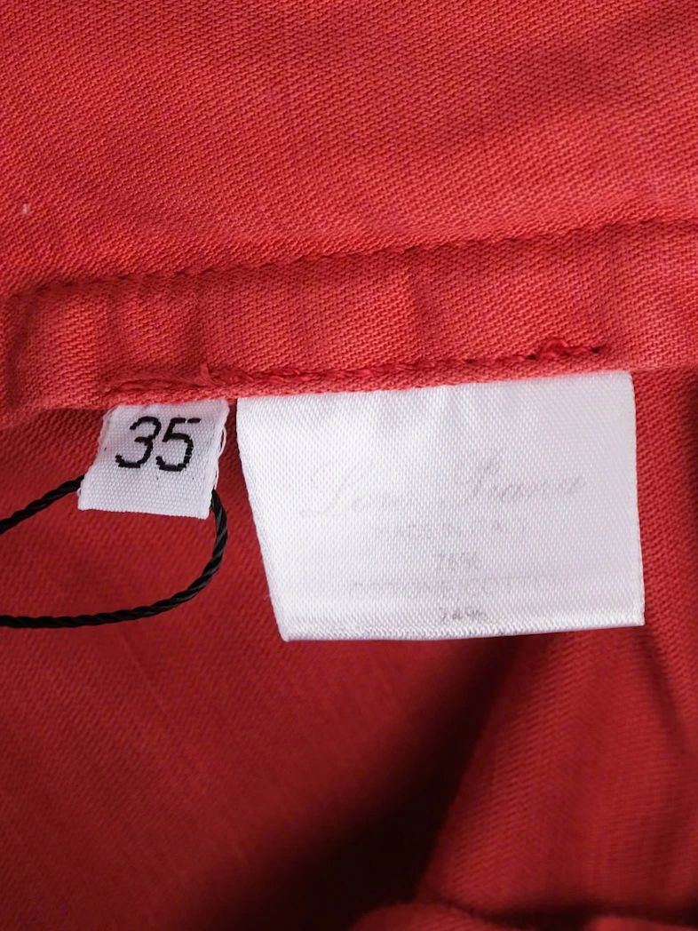 Excellent Loro Piana Red Cotton Pants Size XL for Men