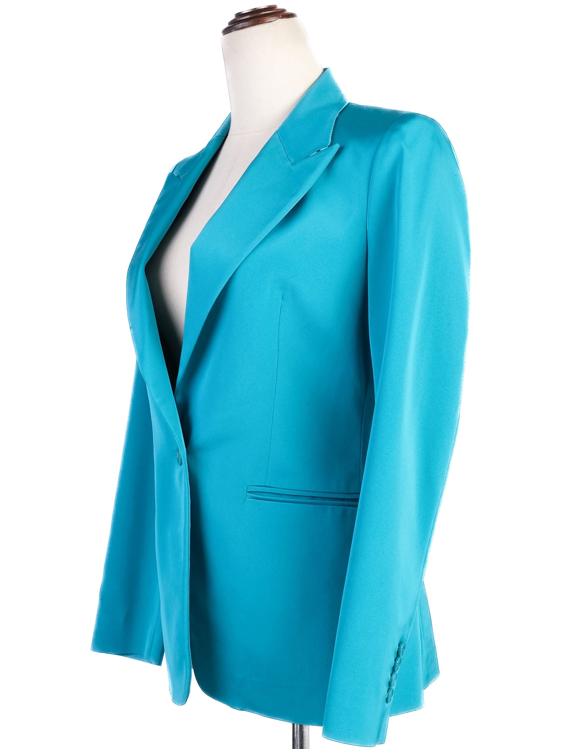 Excellent Etro Blue Nylon Blazer Size S - Stylish Women&