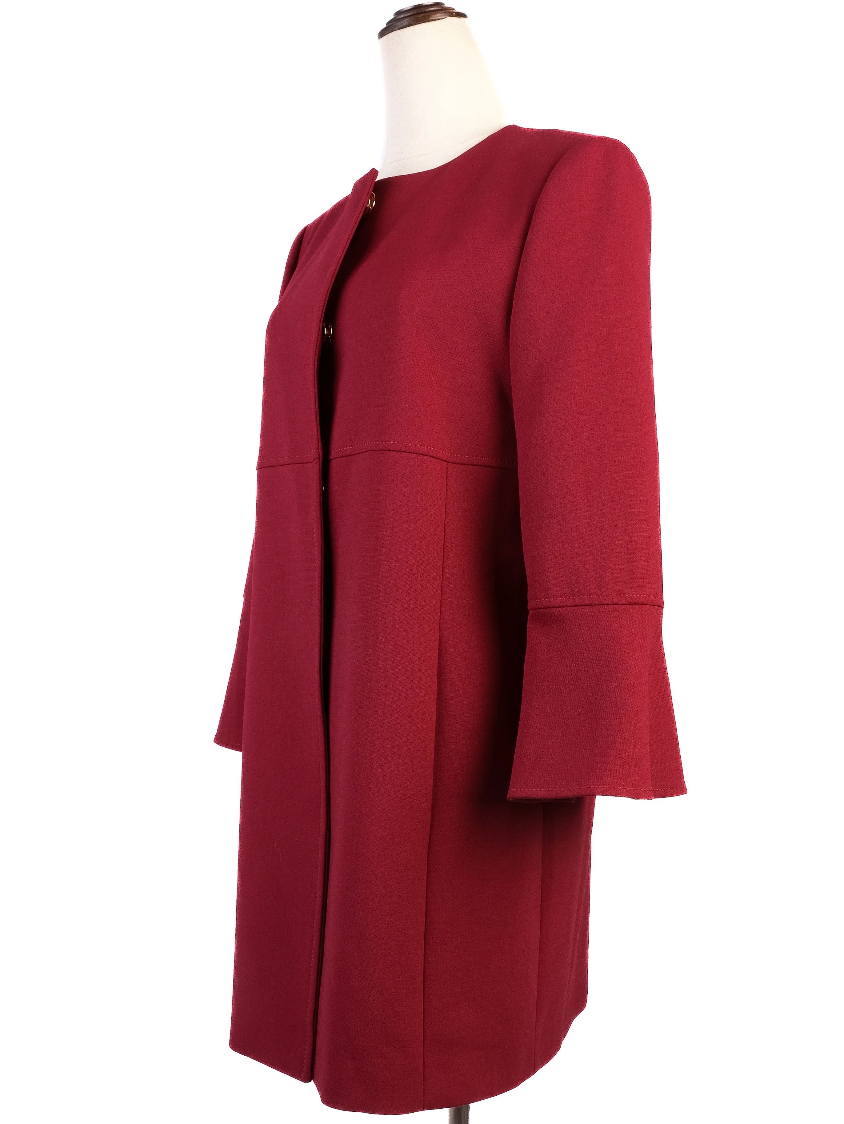 Marella Red Wool Coat Size M Excellent Condition