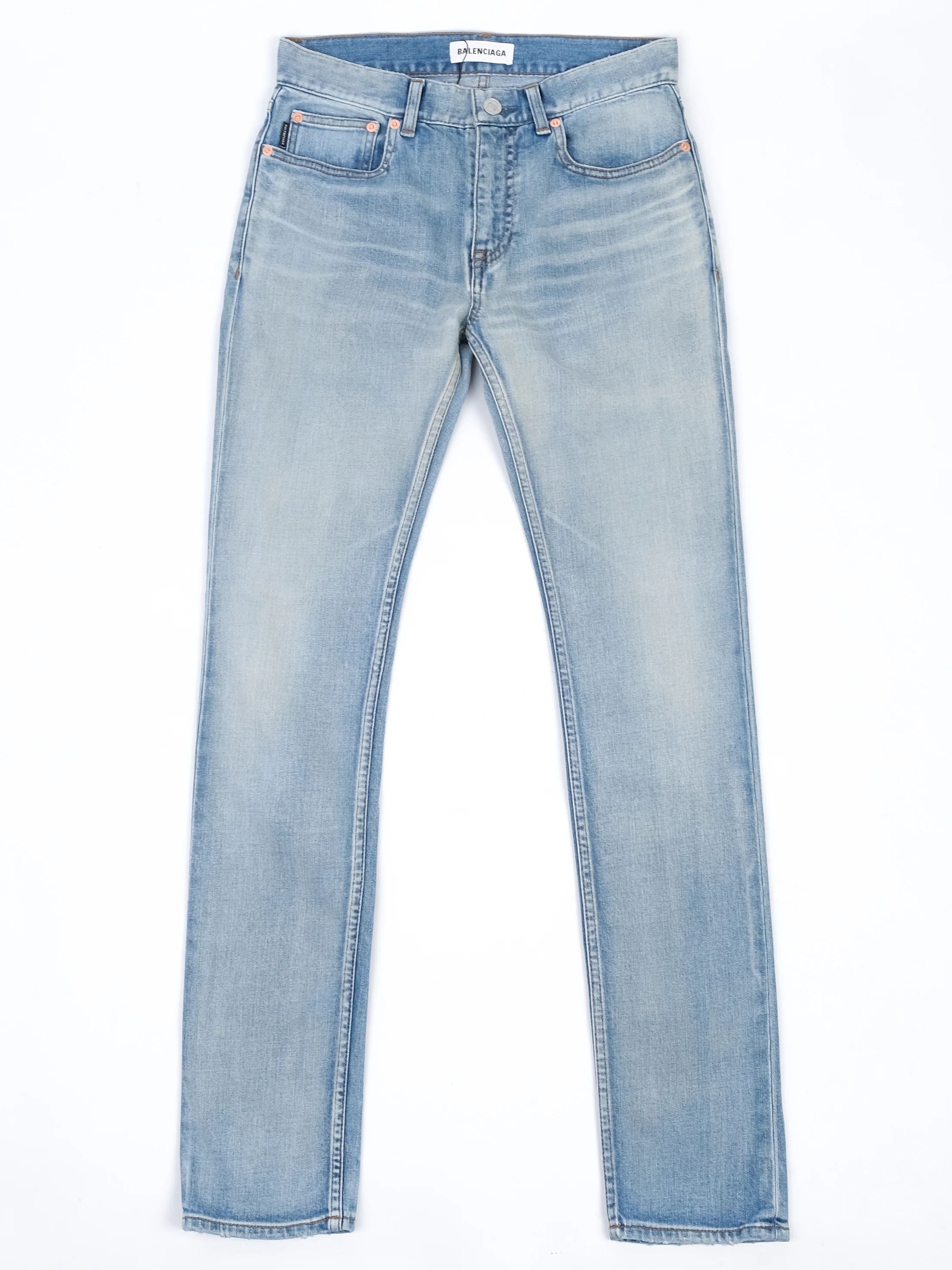 NEW Balenciaga Light Blue Jeans Cotton Size S for Women