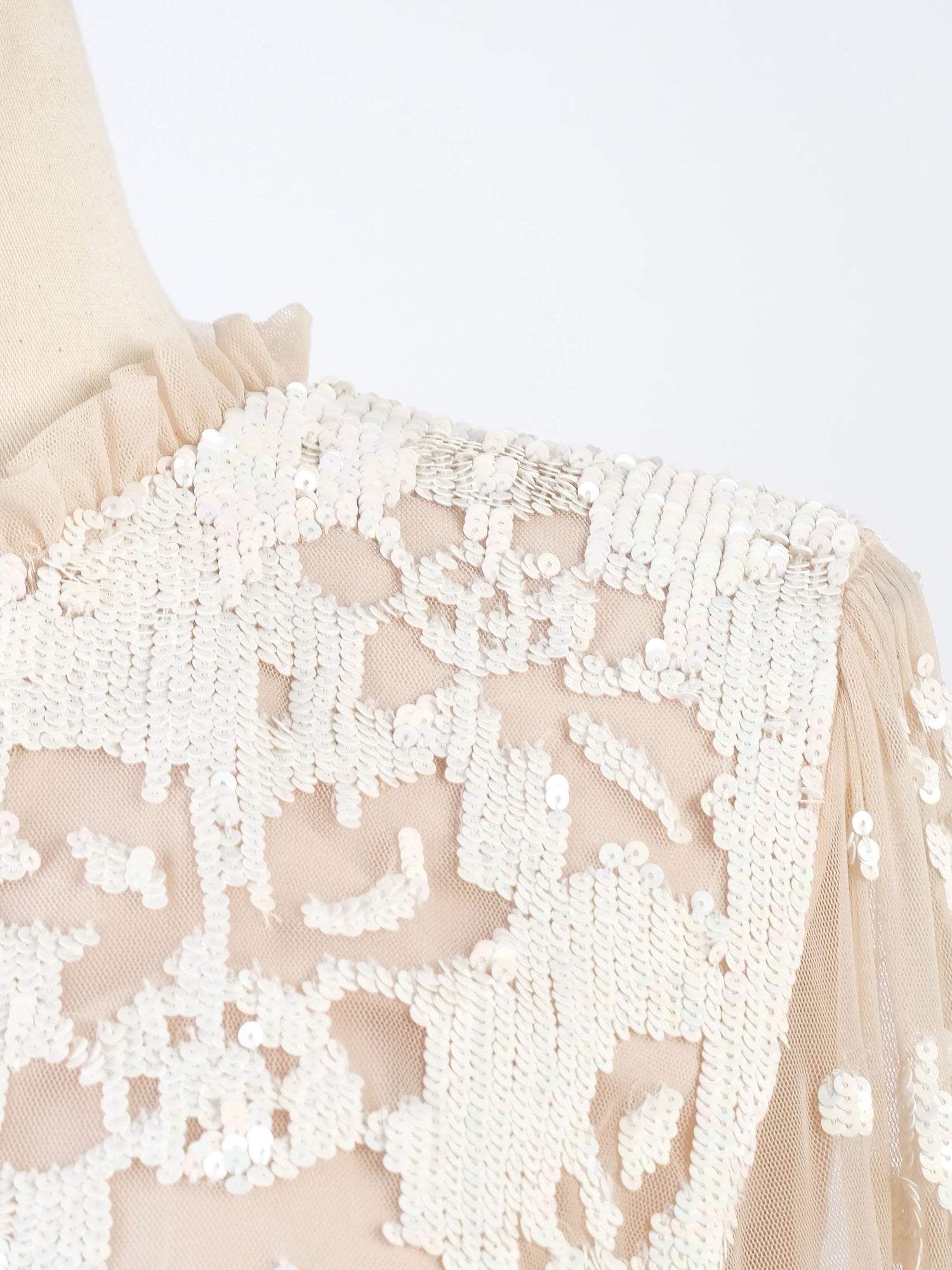 Excellent needle&thread White Floral Lace Dress Size M