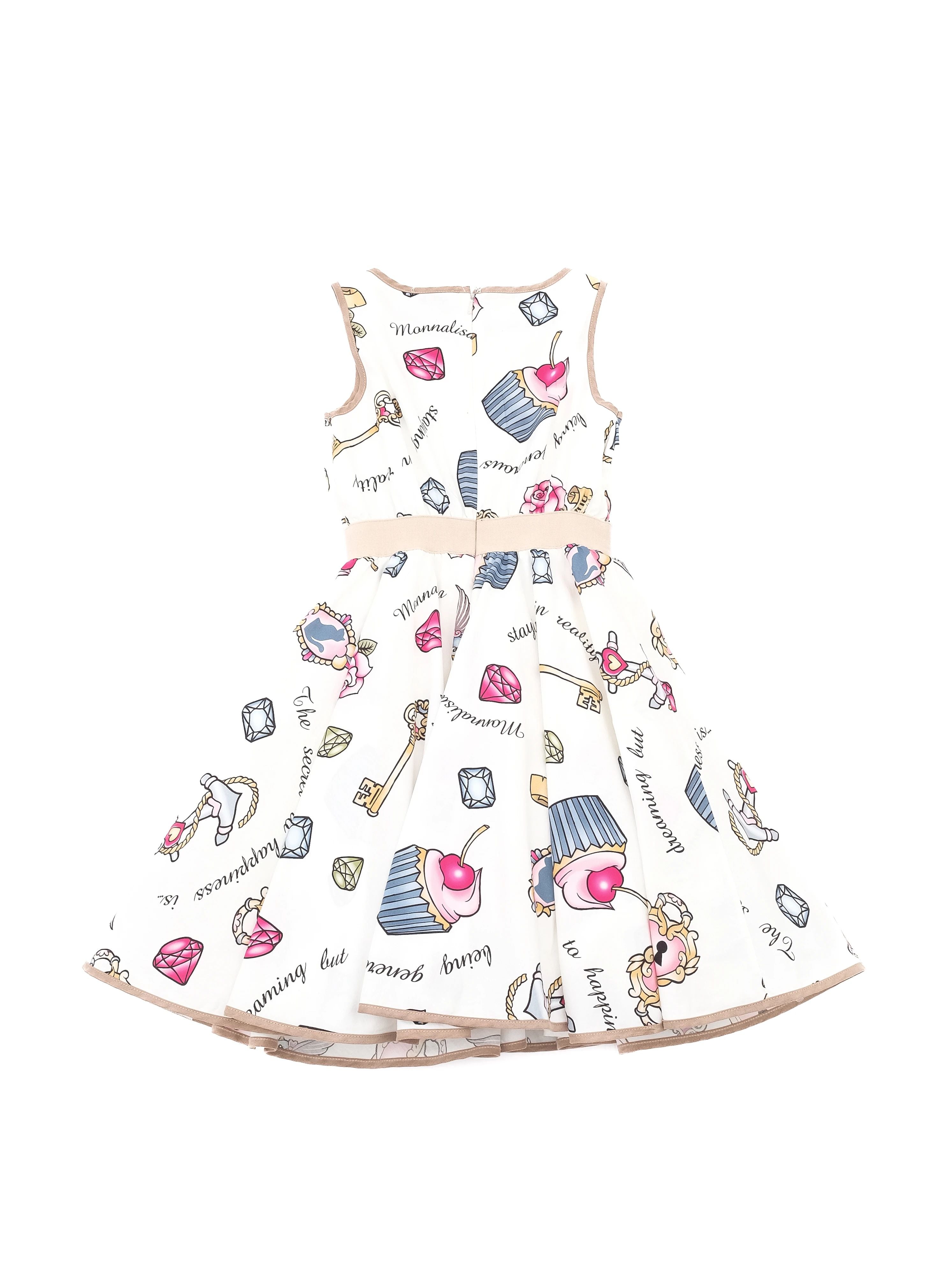 Excellent Monnalisa White Cotton Dress Size 10 for Kids