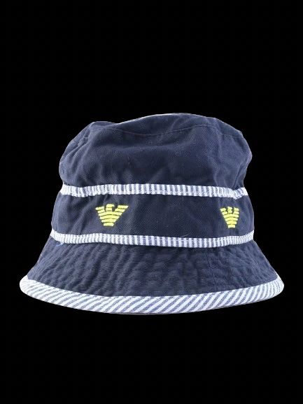 Excellent Emporio Armani Baby Blue Bucket Hat Size 5 Made in Italy