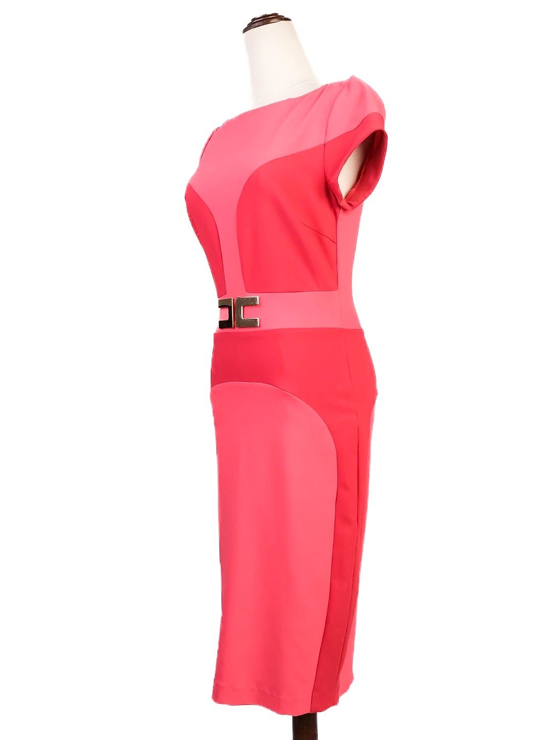 Excellent Elisabetta Franchi Pink Bodycon Dress Size S