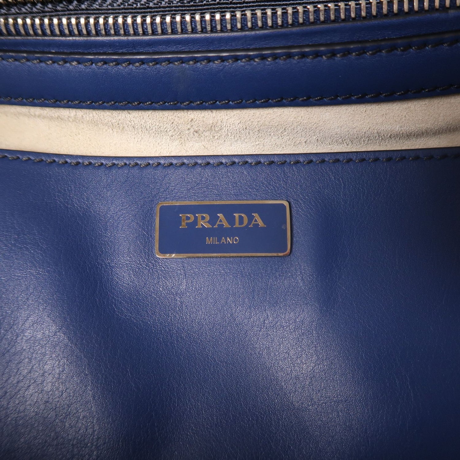 Prada Cowhide Leather 2Way Shoulder Bag 2way Shoulder Bag Blue Calfskin (cowhide) Bn 2857
