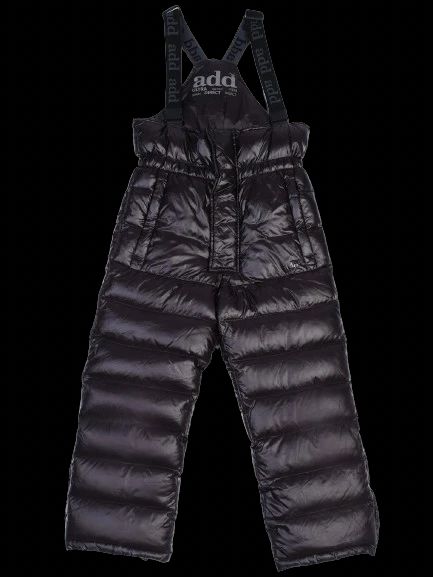 Excellent ADD Black Nylon Padded Snow Pants Size 6 for Kids