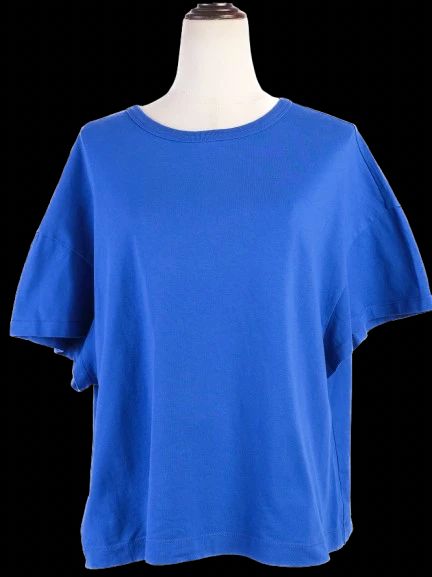 Excellent Dries Van Noten Blue Cotton T-Shirt Size M