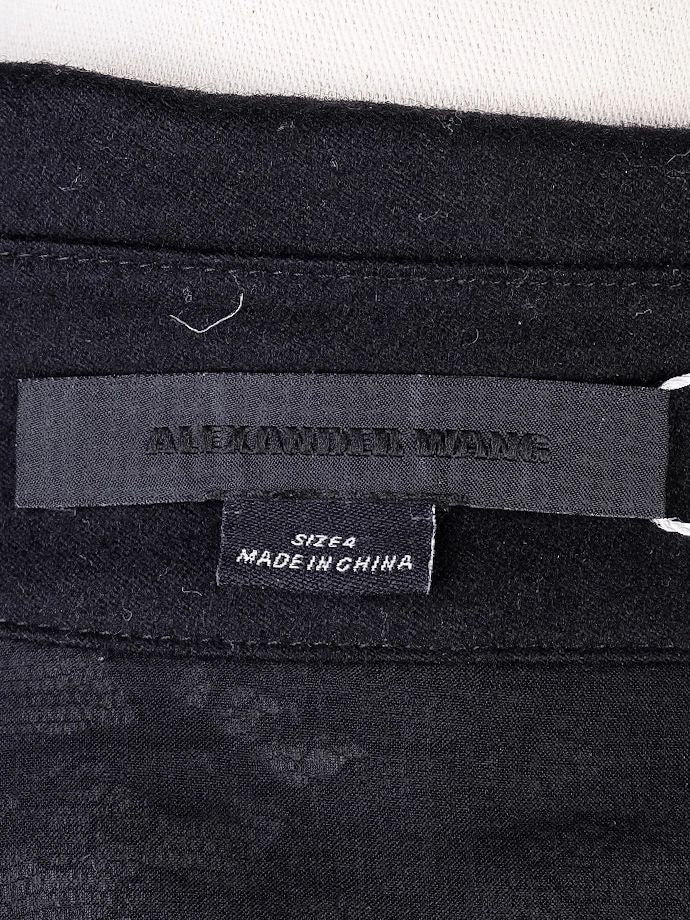 Perfect Alexander Wang Black Guipure Lace Shirt Size XS