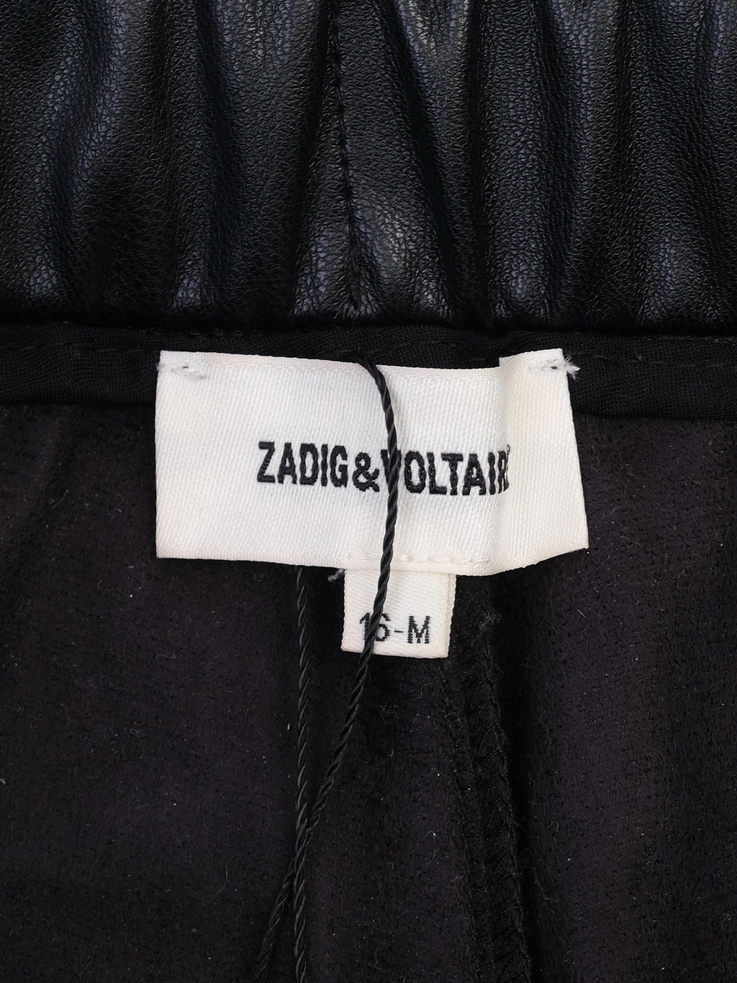 Excellent Zadig&Voltaire Black Polyester Pants for Kids Size 16