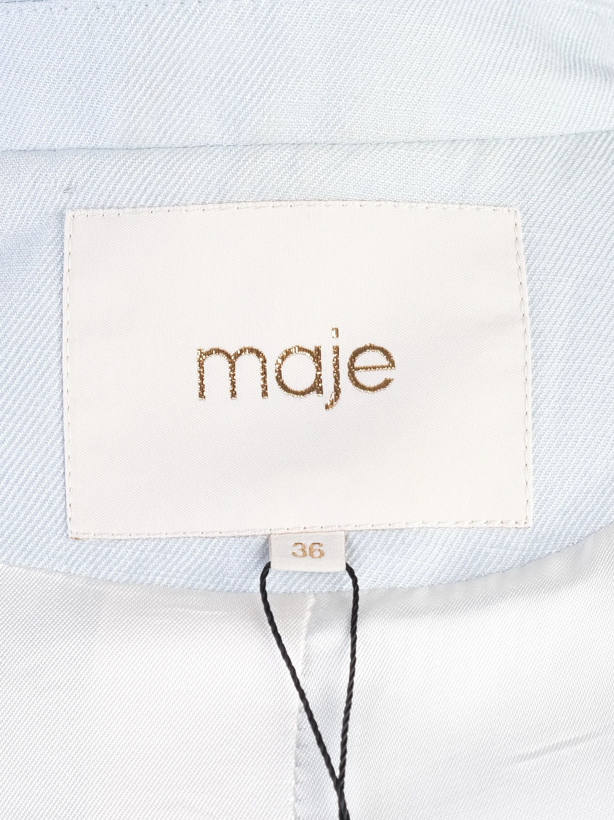Maje Excellent Condition Light Blue Blazer Size S Viscose