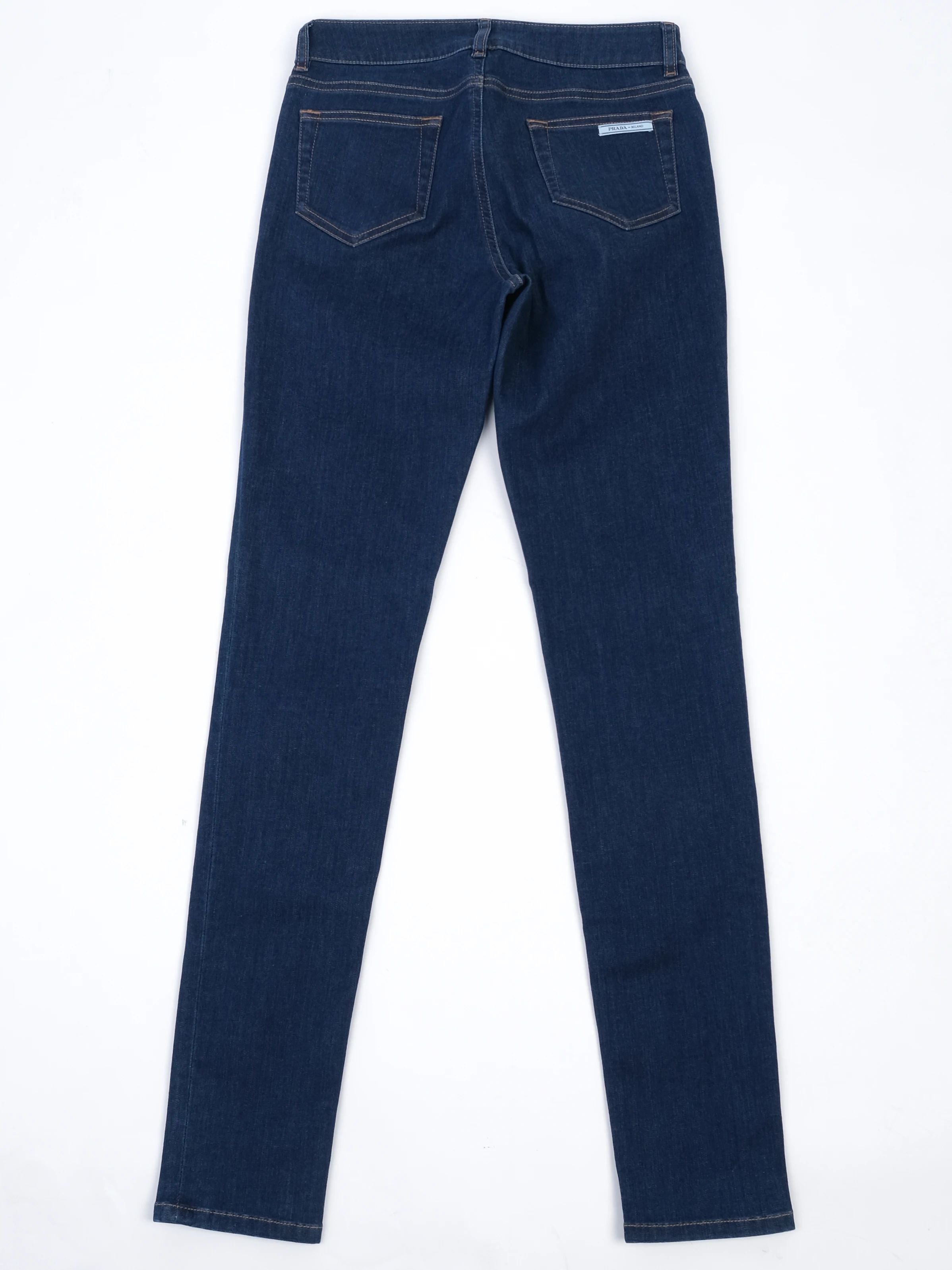 Excellent Prada Dark Blue Jeans Size S Women Elastane