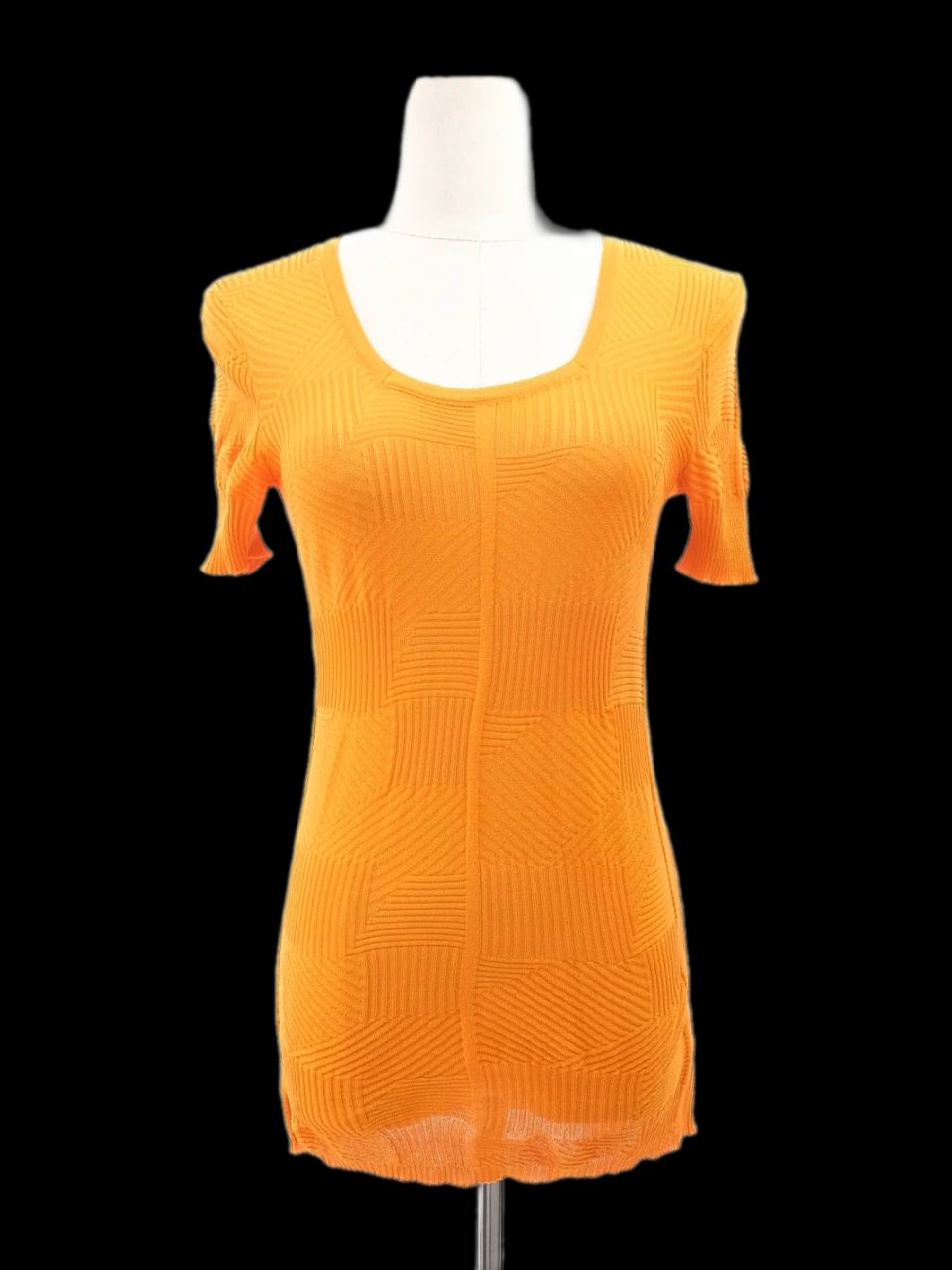 Excellent Orange Knit Top Women&