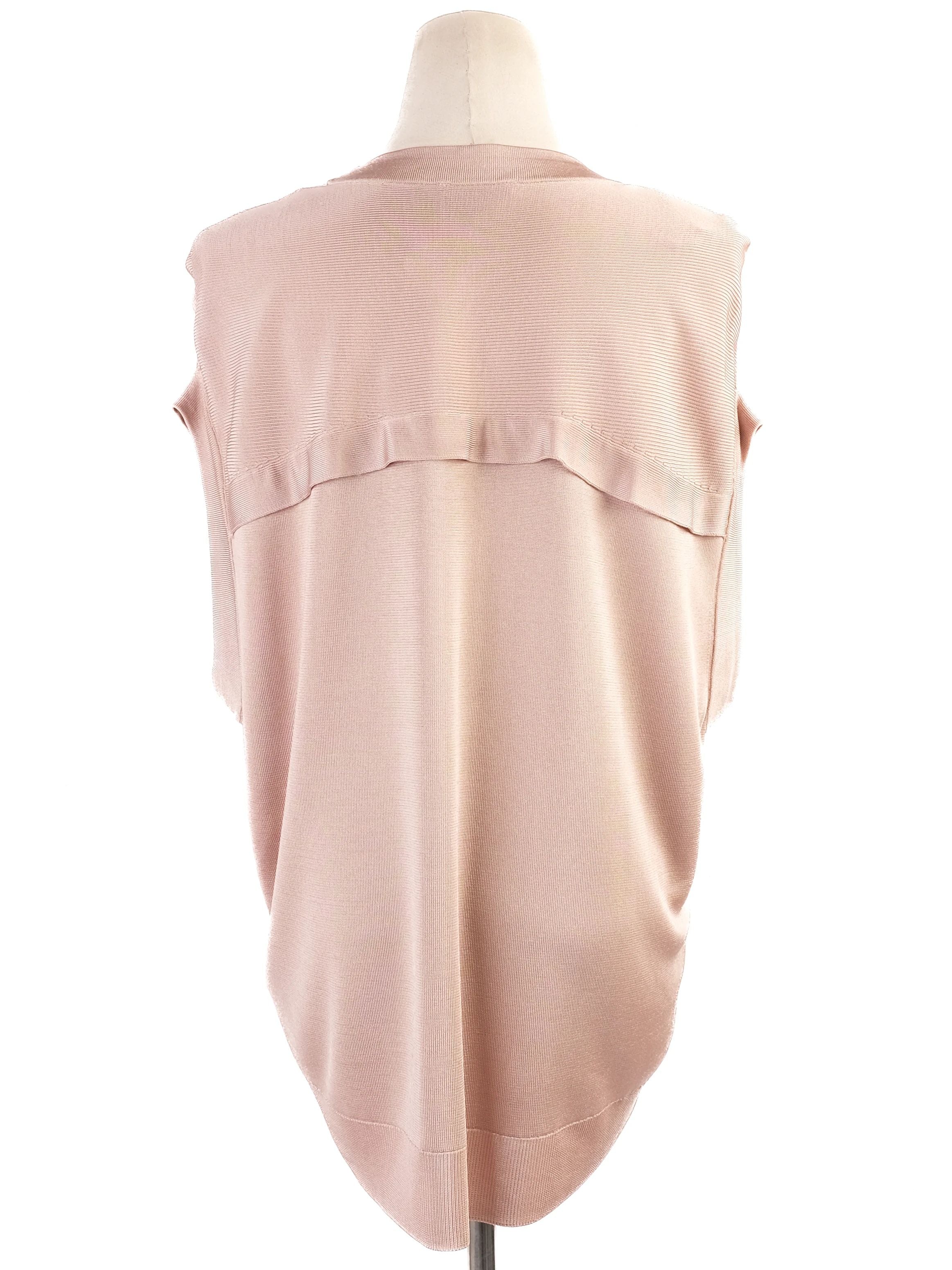 Excellent Cos Pink Viscose Sleeveless Top Size M Women
