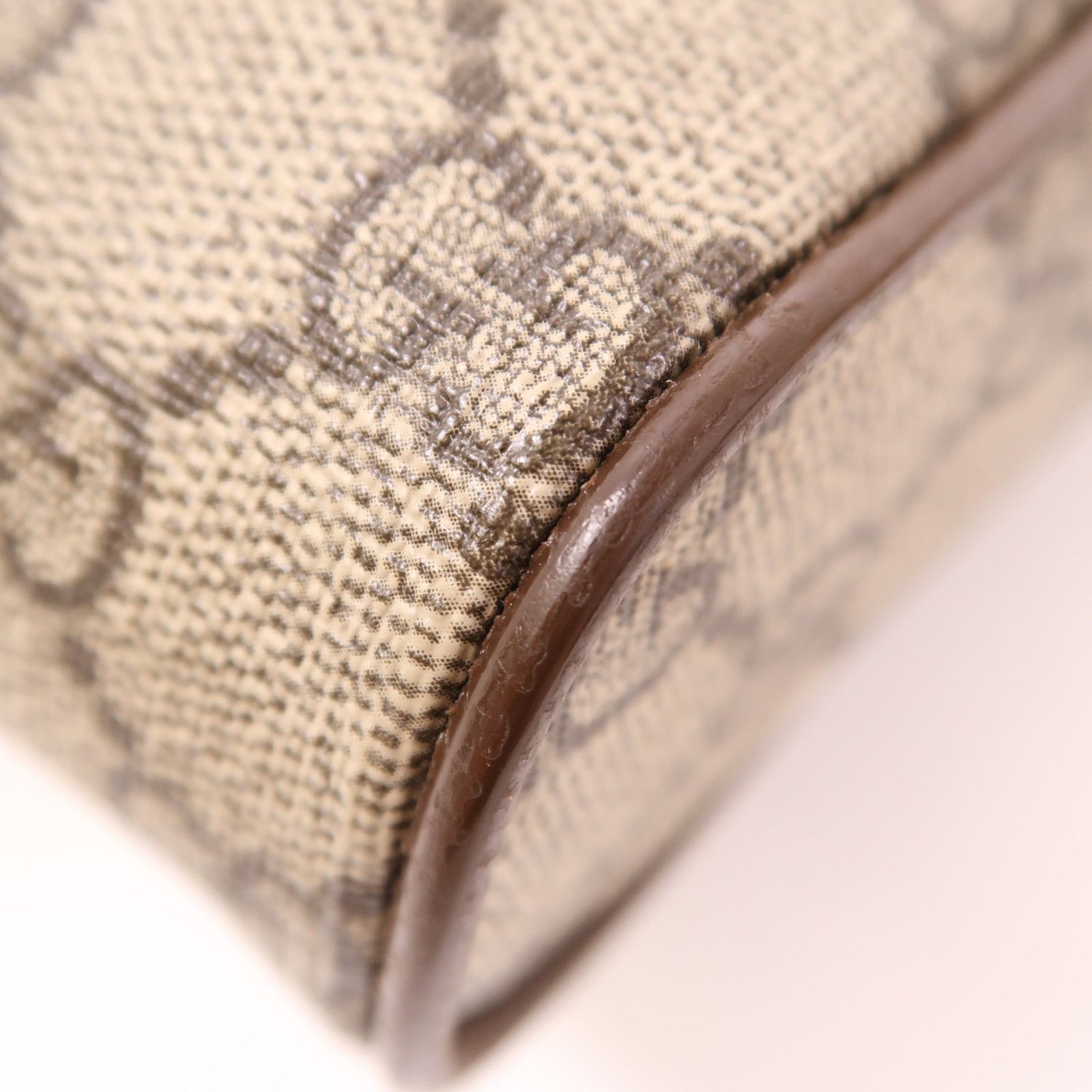 Gucci Painted Canvas Supreme Ophidia Small Messenger Golden Shoulder Bag Brown Pvc Coated Canvas 54792