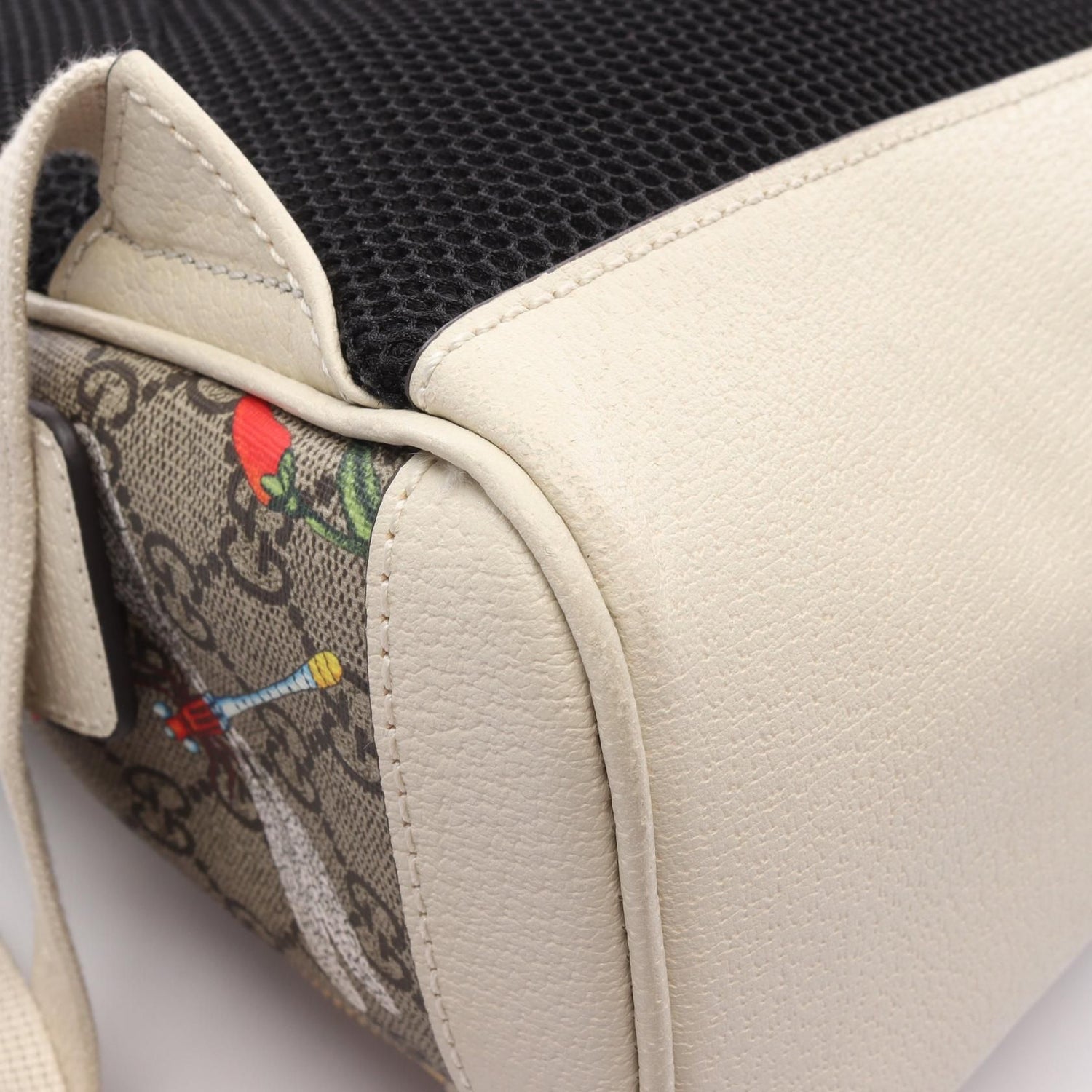 Gucci Ophidia Gg Supreme Sherry Line Backpack Backpack Beige White Multicolor Pvc Coated Canvas 547965