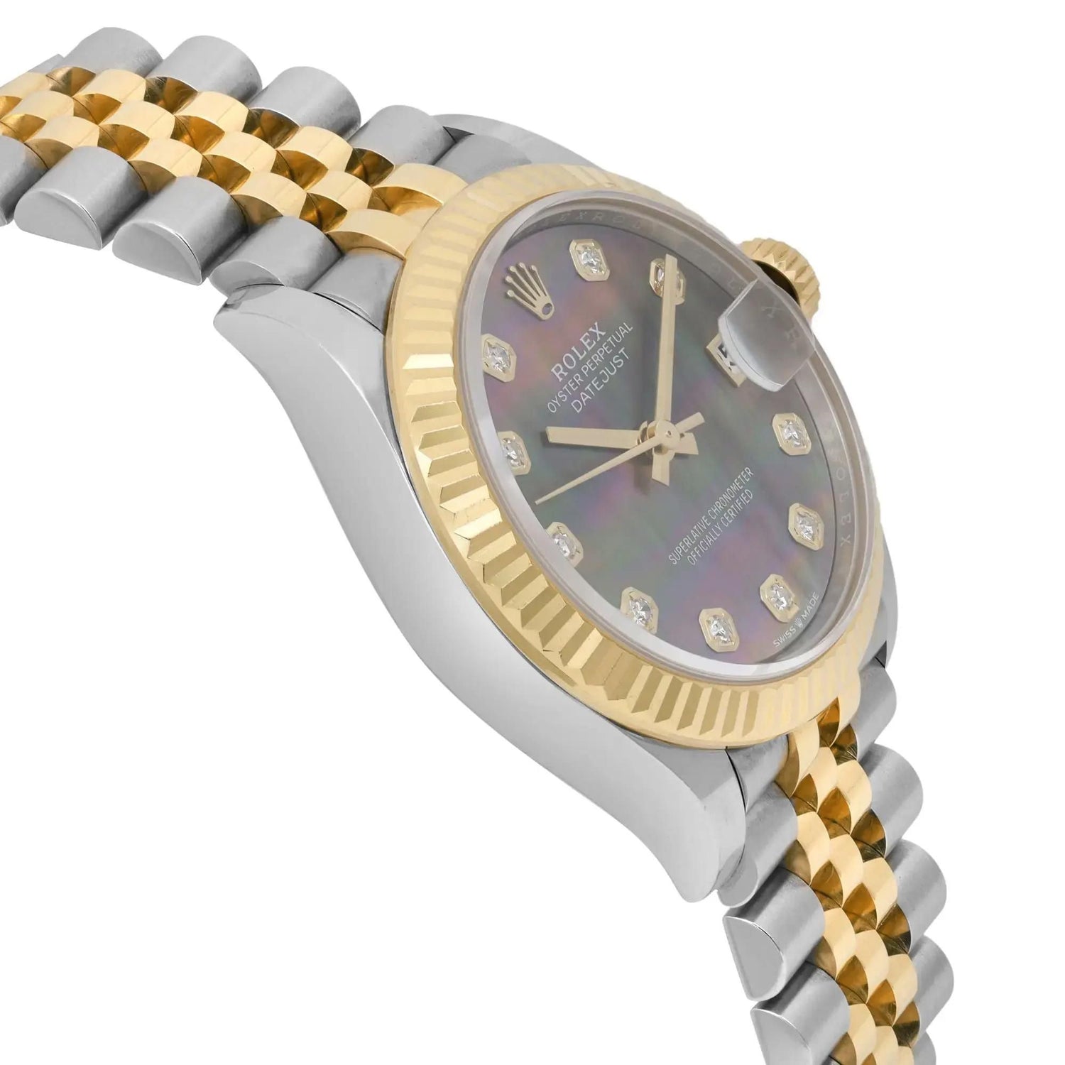 Rolex Datejust 31mm Diamond Gray MOP Dial Ladies Jubilee Watch 278273