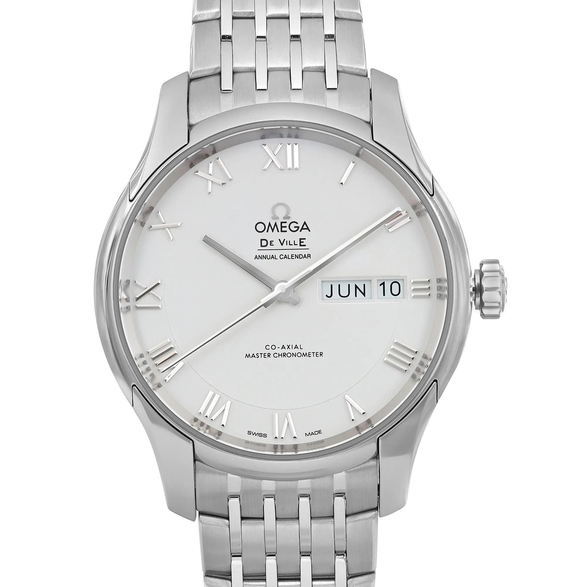 Omega De Ville Hour Vision 41mm Steel White Dial Men Watch 433.10.41.22.02.001
