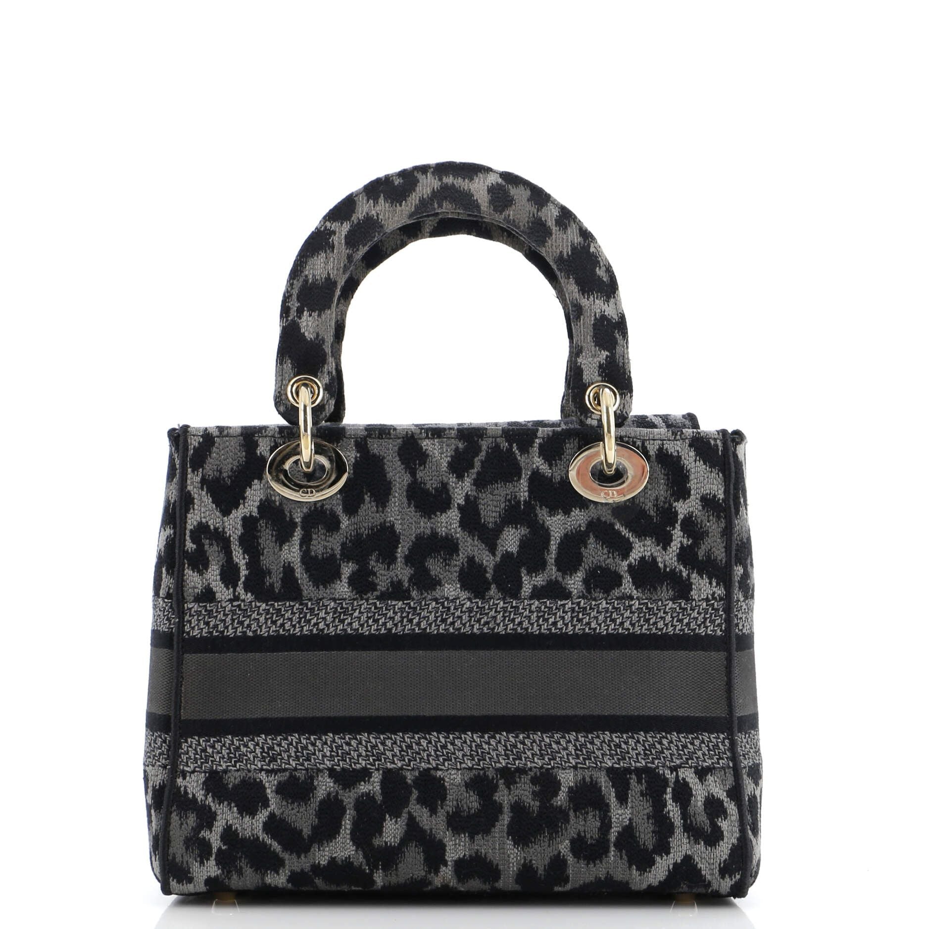 Christian Dior Lady D-Lite Bag Mizza Embroidered Canvas Medium