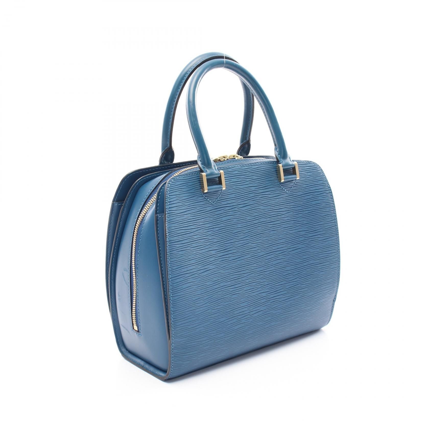 Louis Vuitton Pont Neuf Handbag M 52055 Epi Leather Toledo Blue Lv