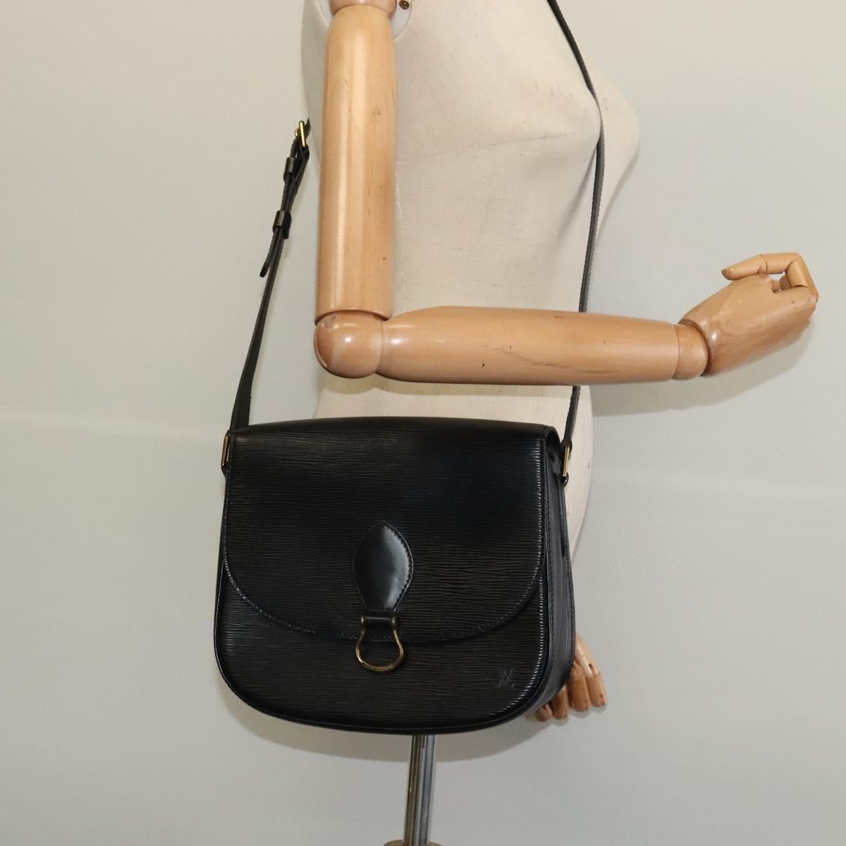 Louis Vuitton Epi Monogram Saint Cloud Gm Bag Black Noir M 52192 Auth
