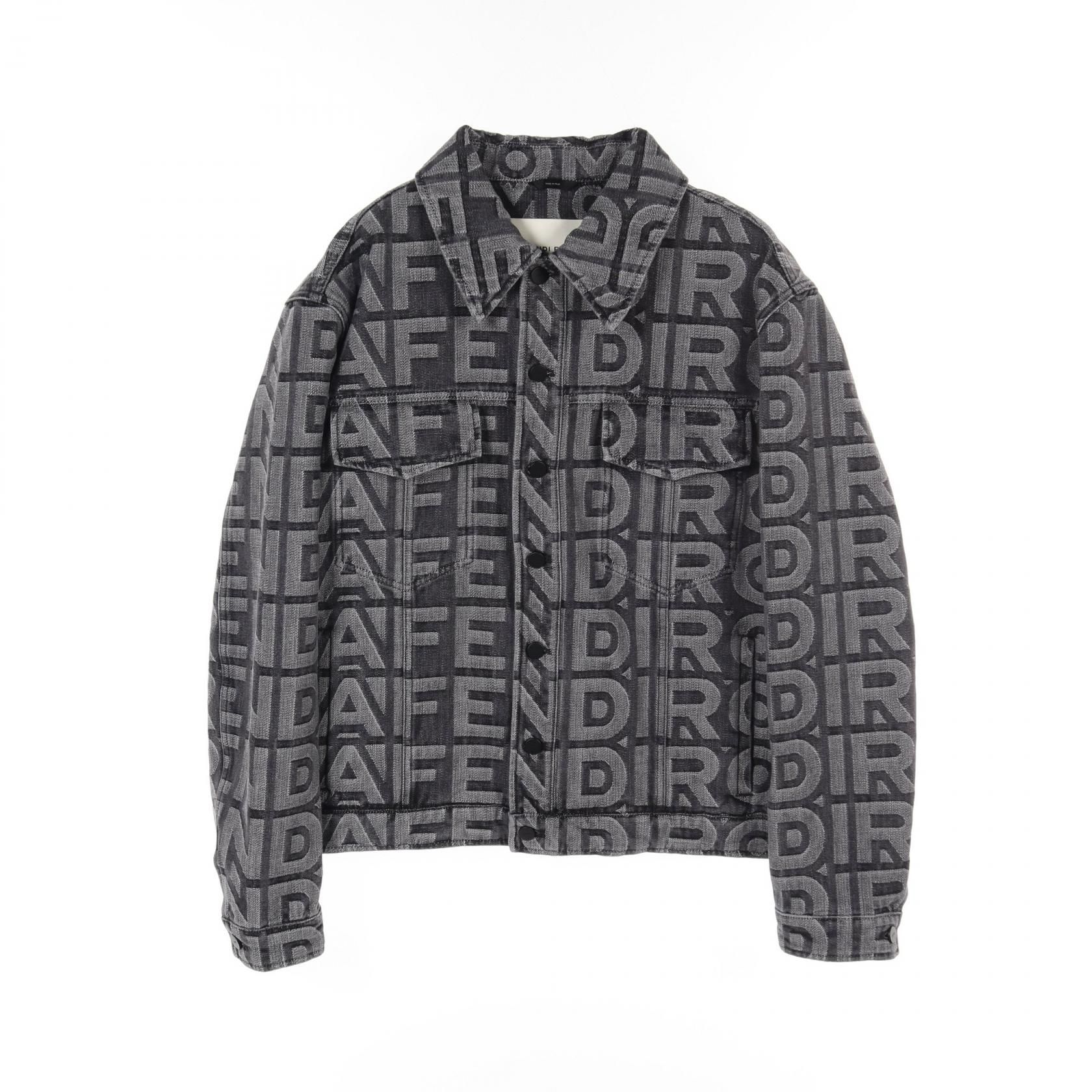 Fendi Marc Jacobs Denim Jacket Fw 1027 Am 6p Cotton Gray Mens 54