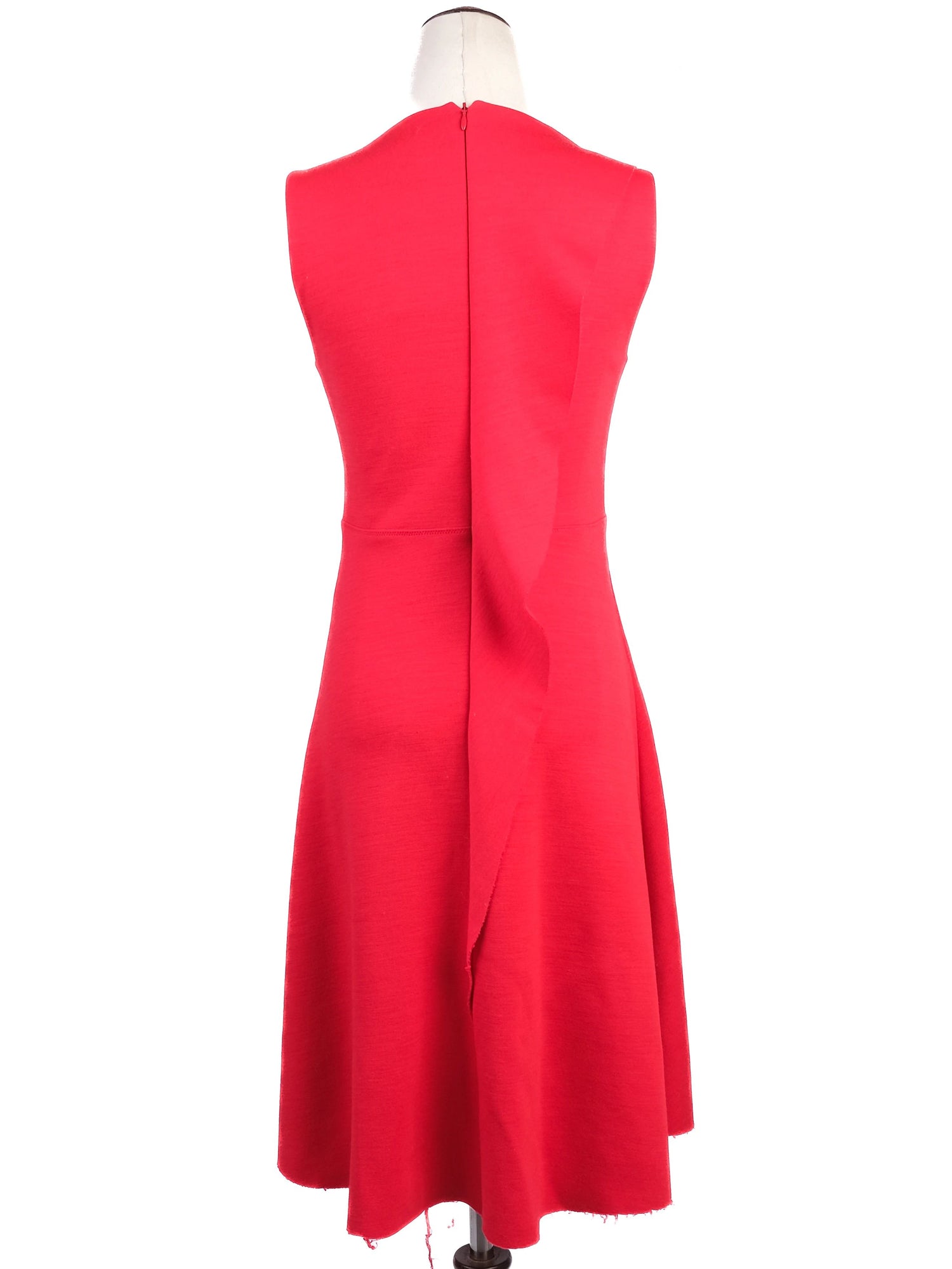 Joseph Red Wool Sleeveless Dress Size S - Excellent Condition