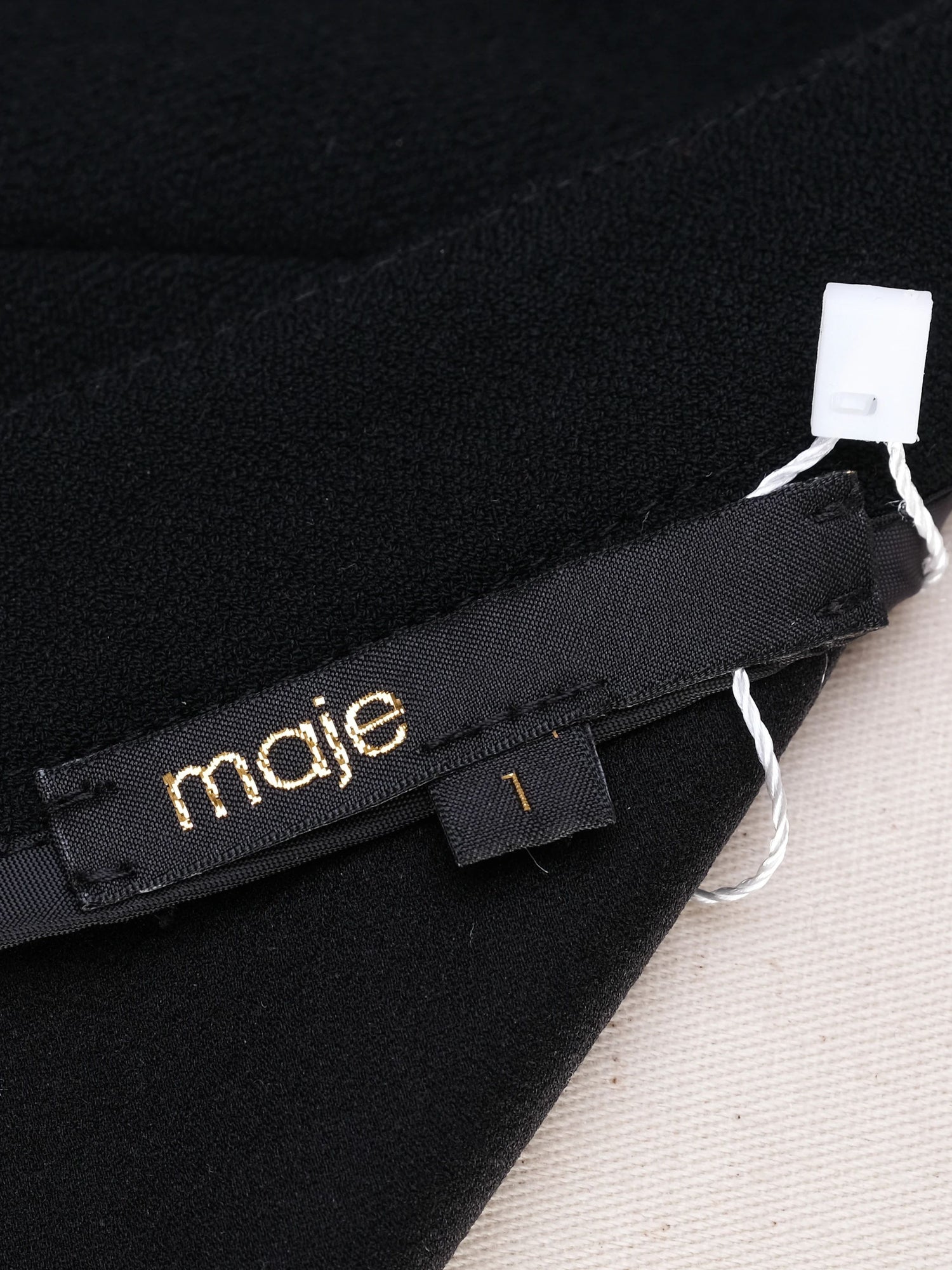 Maje Black Sleeveless Dress Size S Excellent Condition