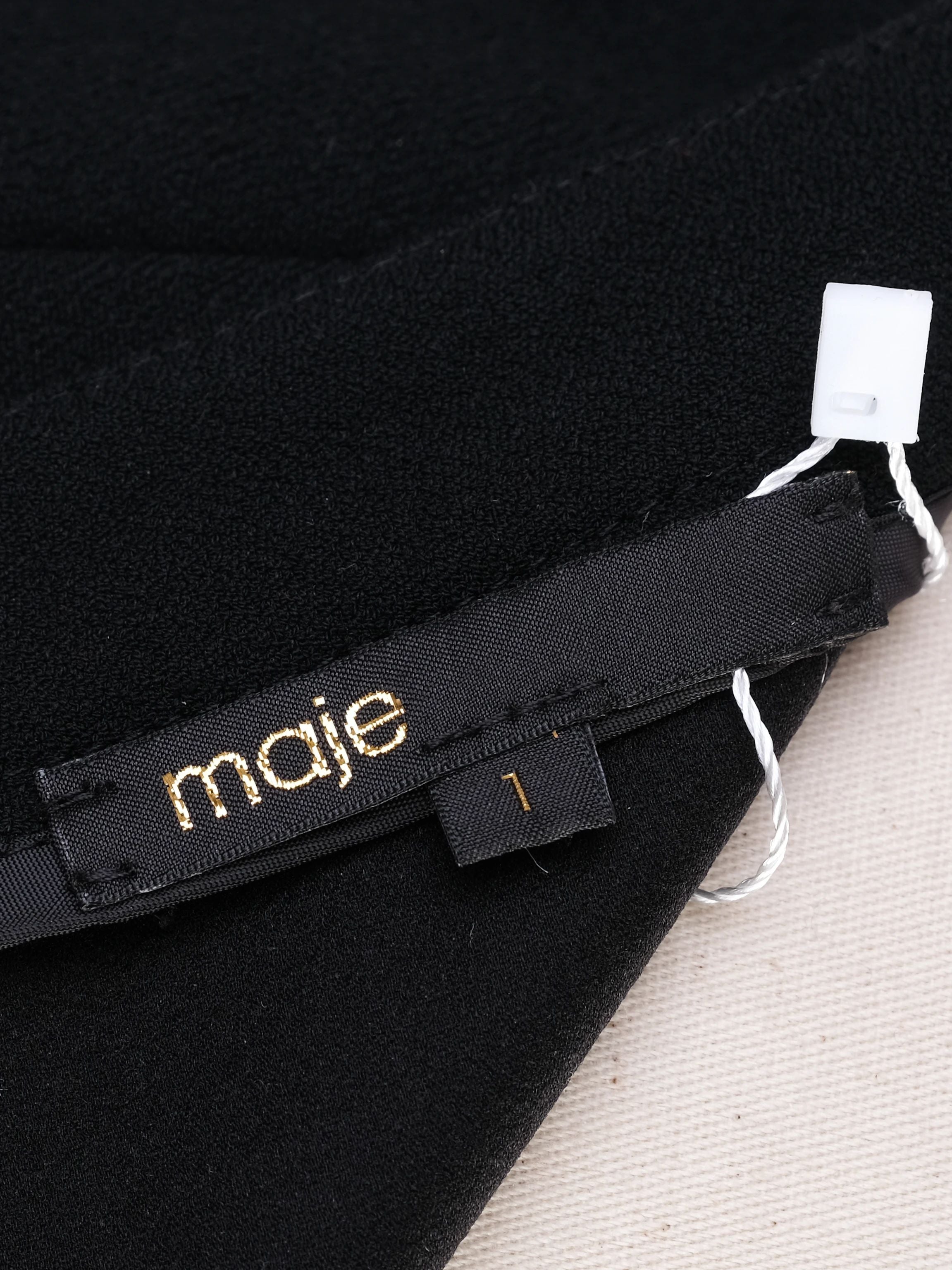 Maje Black Sleeveless Dress Size S Excellent Condition