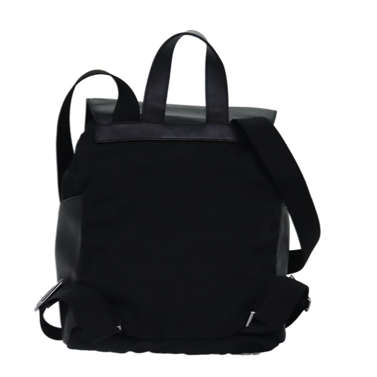 Gucci Backpack Nylon Leather Black