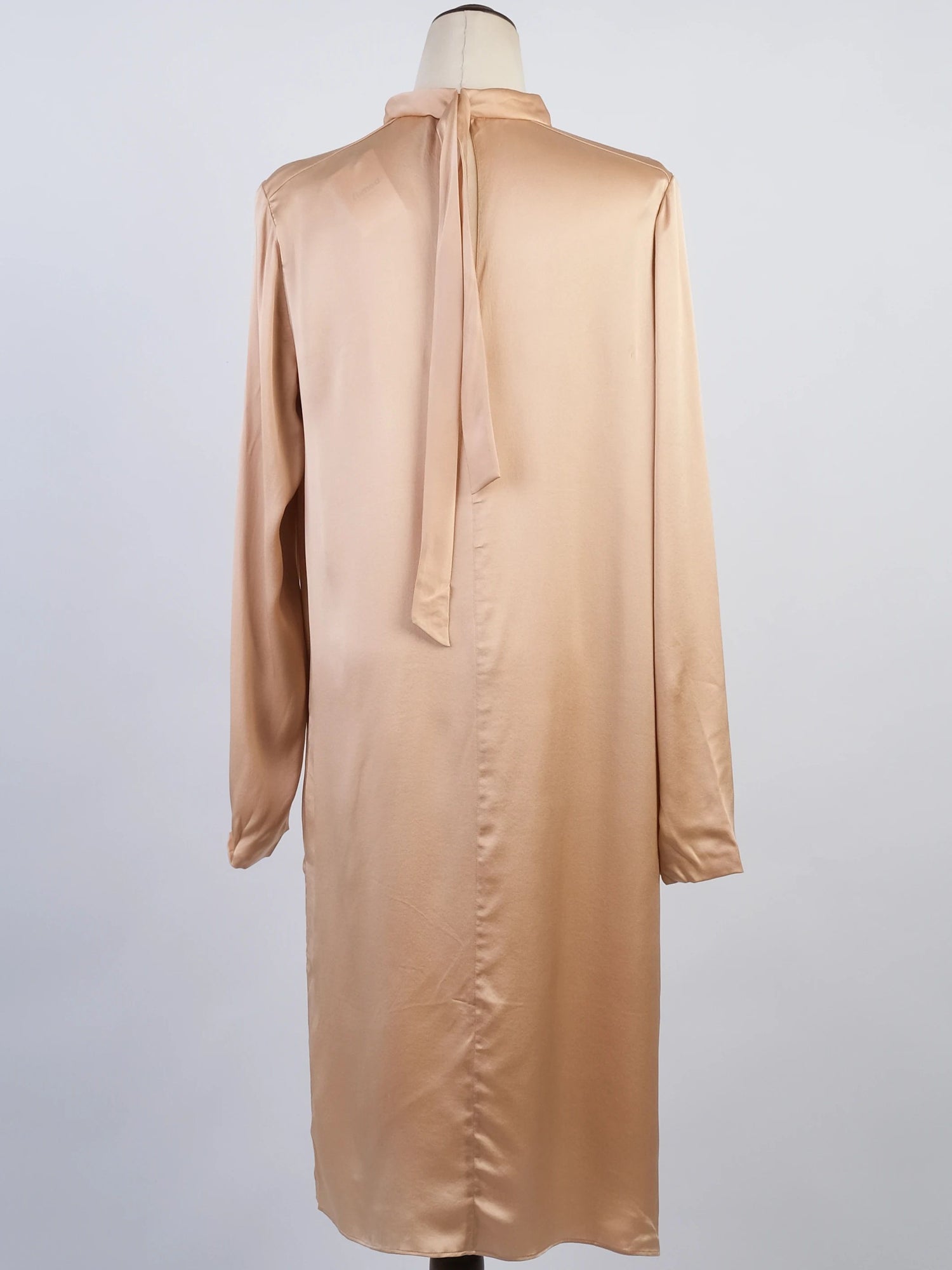 Excellent Chloe Pink Silk Long Sleeve Dress Size L