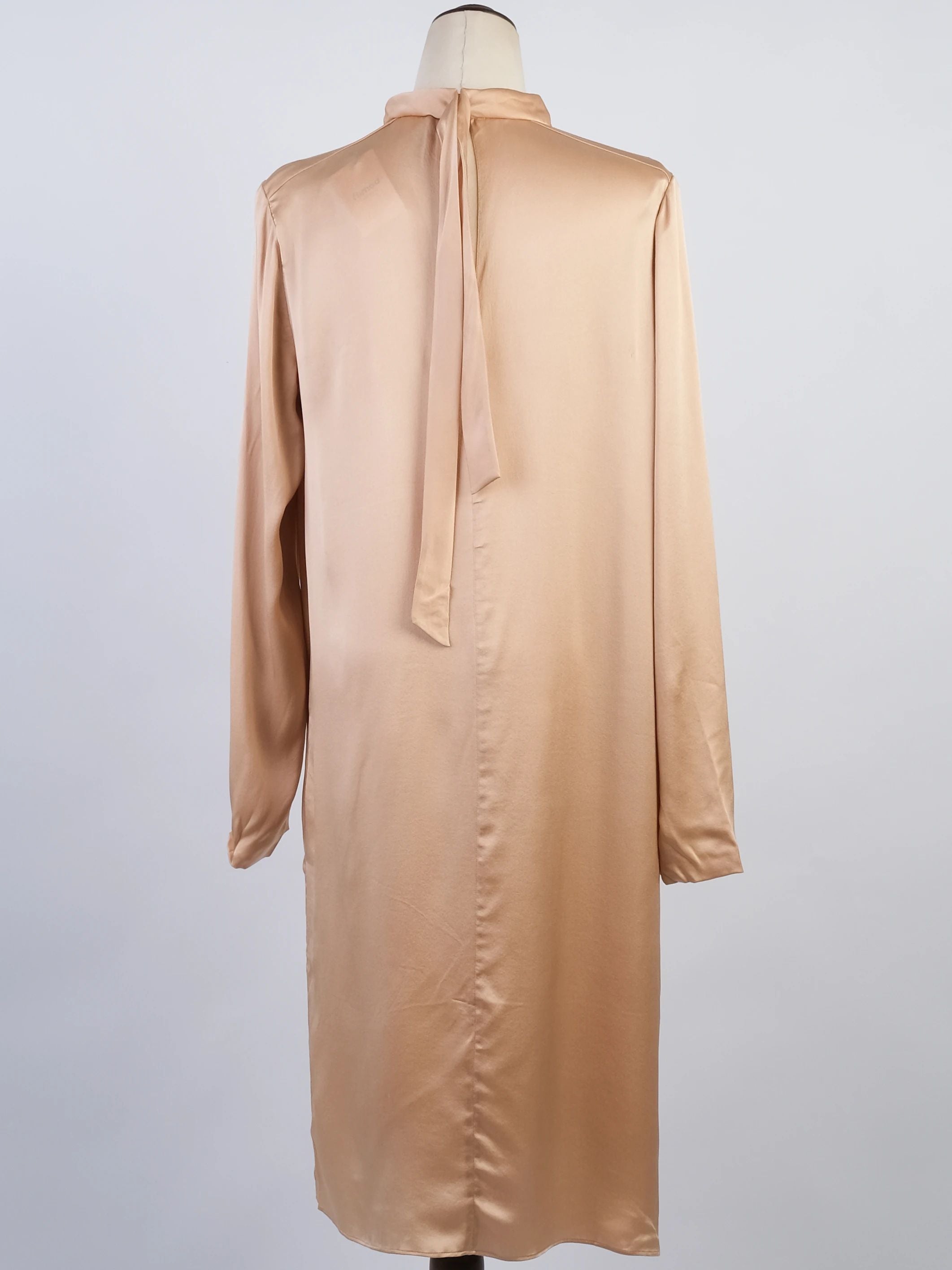 Excellent Chloe Pink Silk Long Sleeve Dress Size L